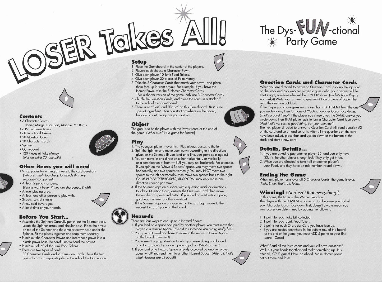 A truly dysfunctional game for truly hilarious people – it’s The Simpsons Loser Takes All (2001)!