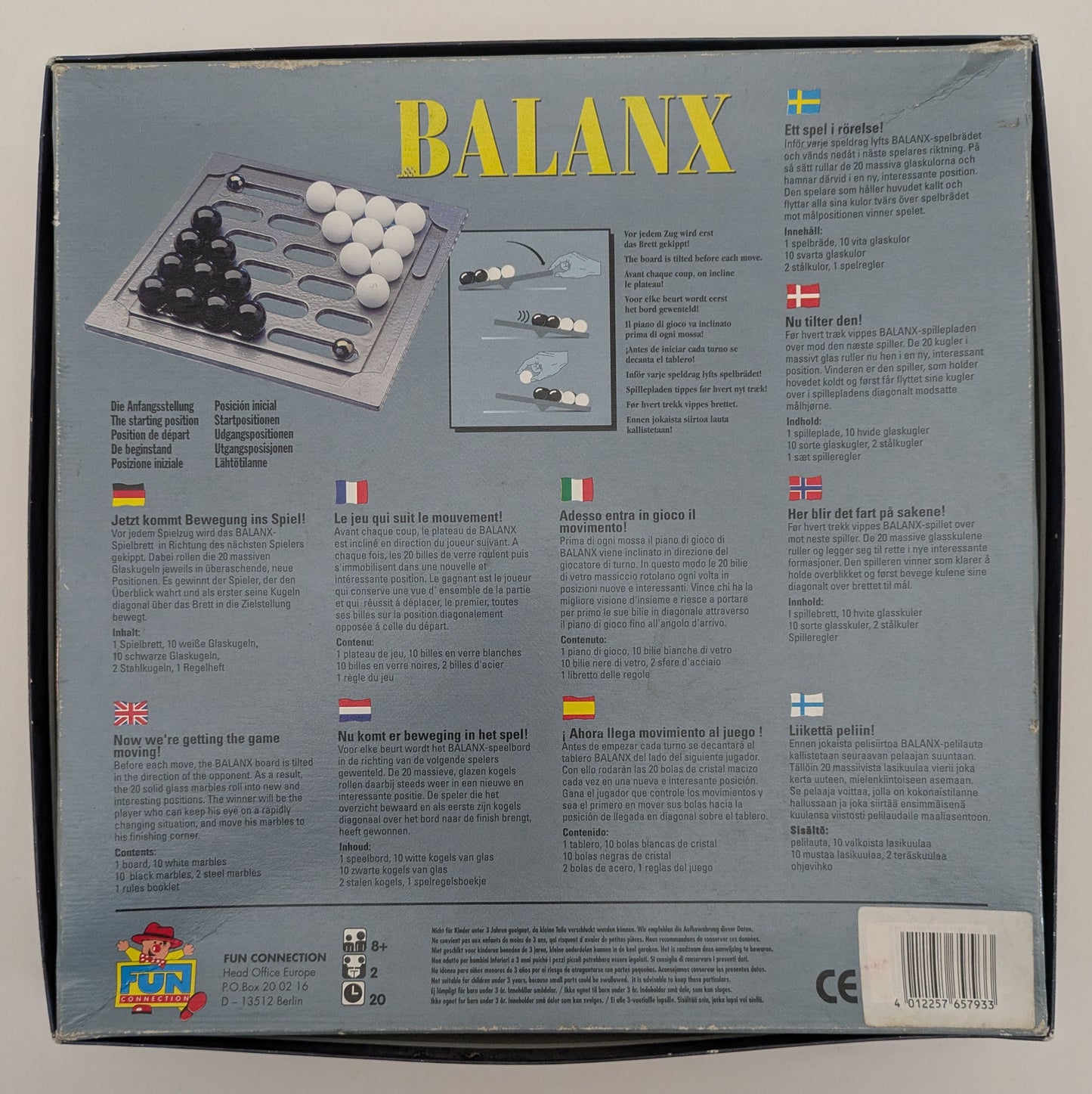 Balanx (1993) is a quiet but brilliant two-player game where every move shifts the balance – literally.