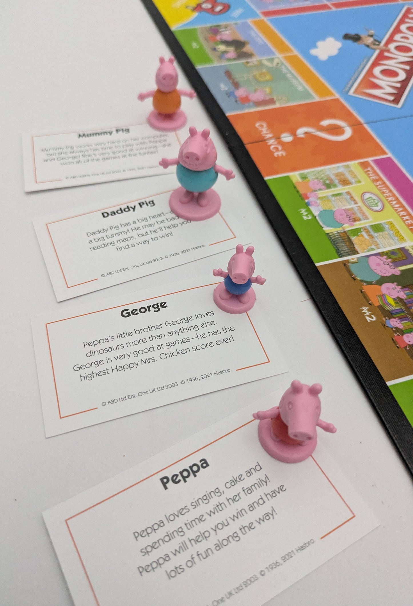 Bring laughter to the table with Monopoly Peppa Pig (2003) – the perfect game for little piggies learning about money and property.