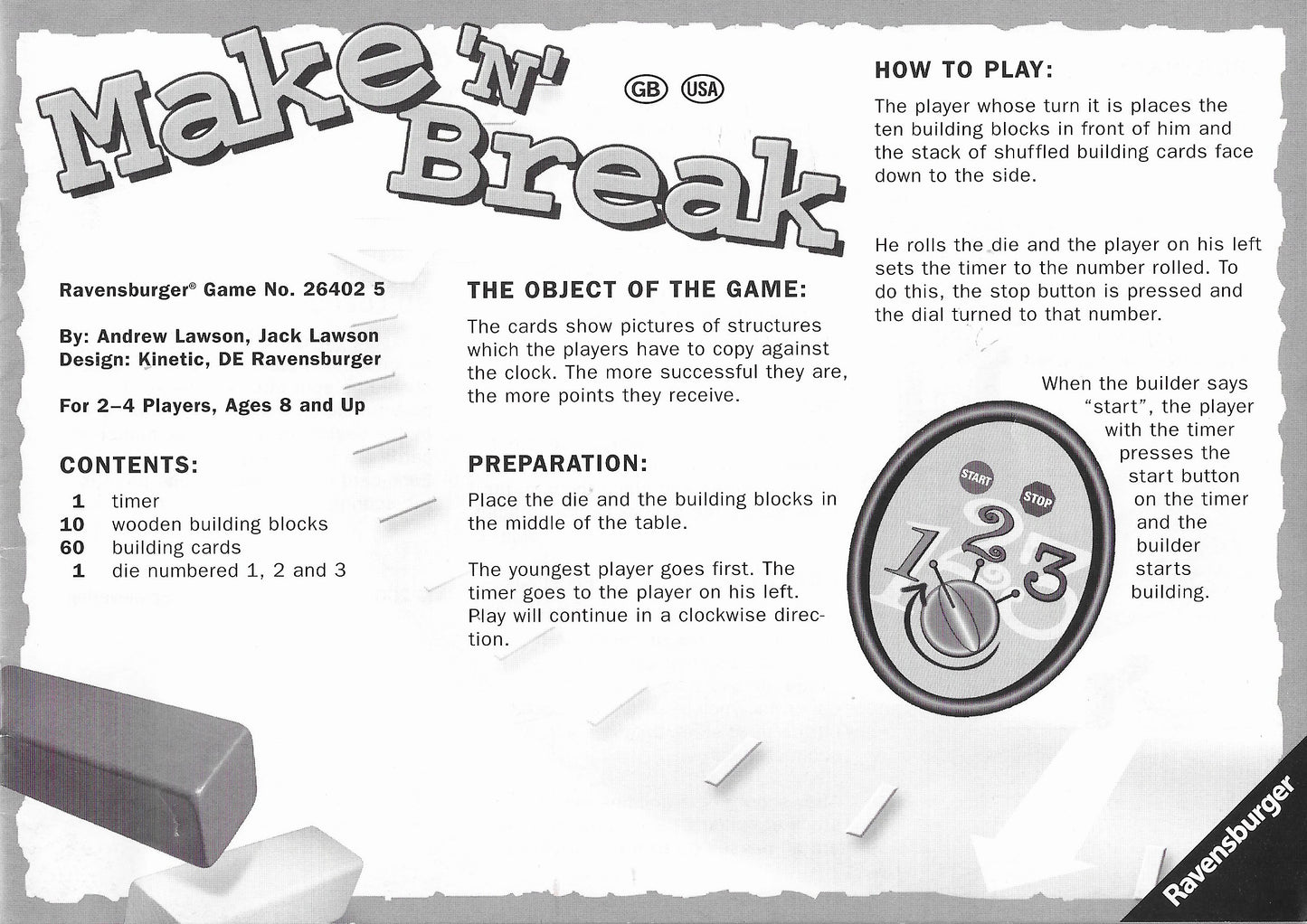 Bring the blocks, bring the timer – Make 'N' Break (2004) is ready to build your game night.