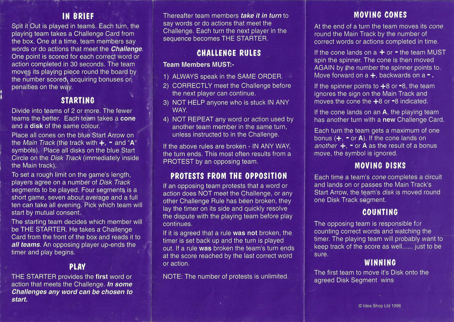 Bring the volume and the madness with Spit It Out (1996) – the game that doesn’t wait.