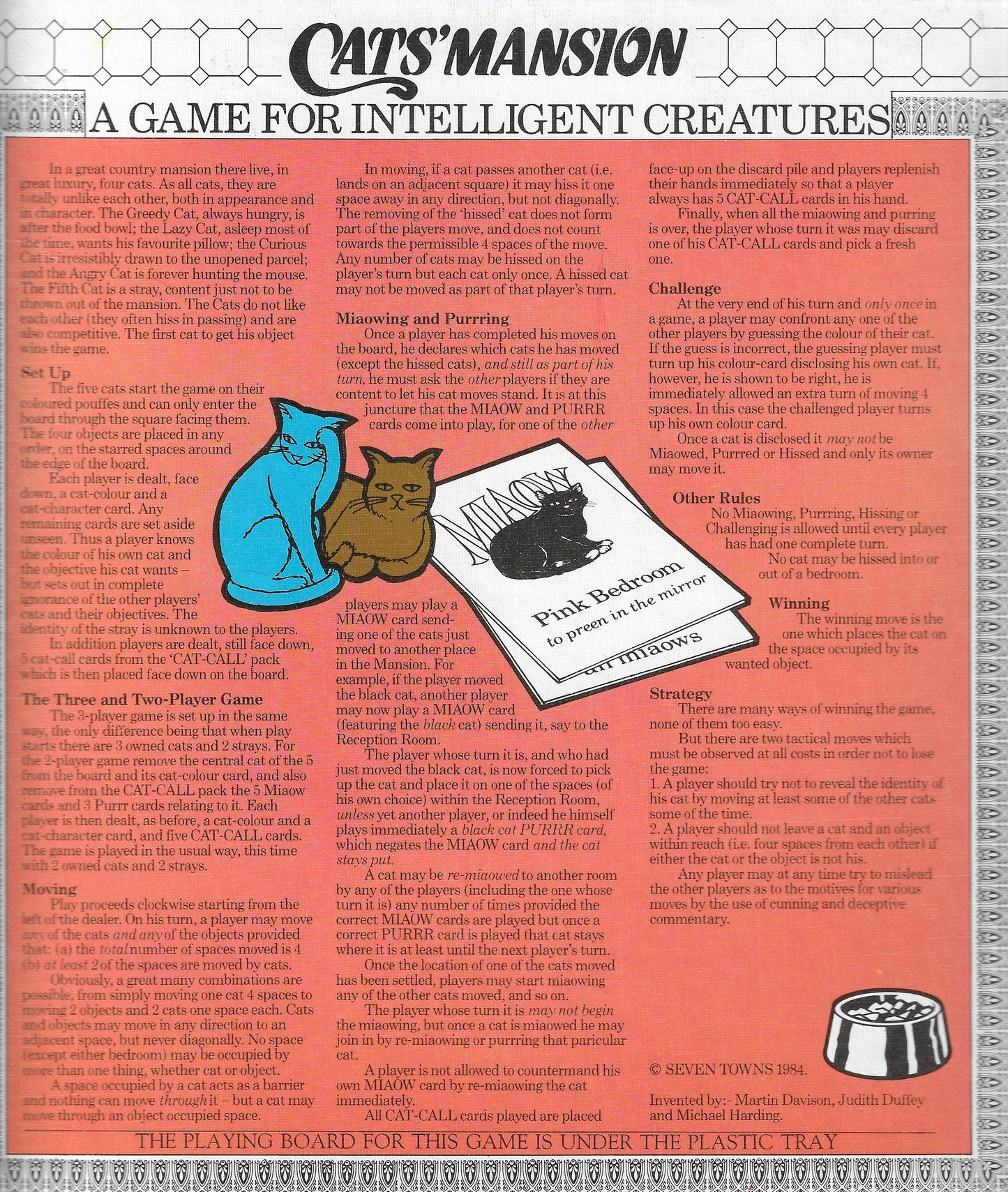 Cats’ Mansion (1984) mixes strategy and storytelling in the quirkiest cat-filled mansion around.