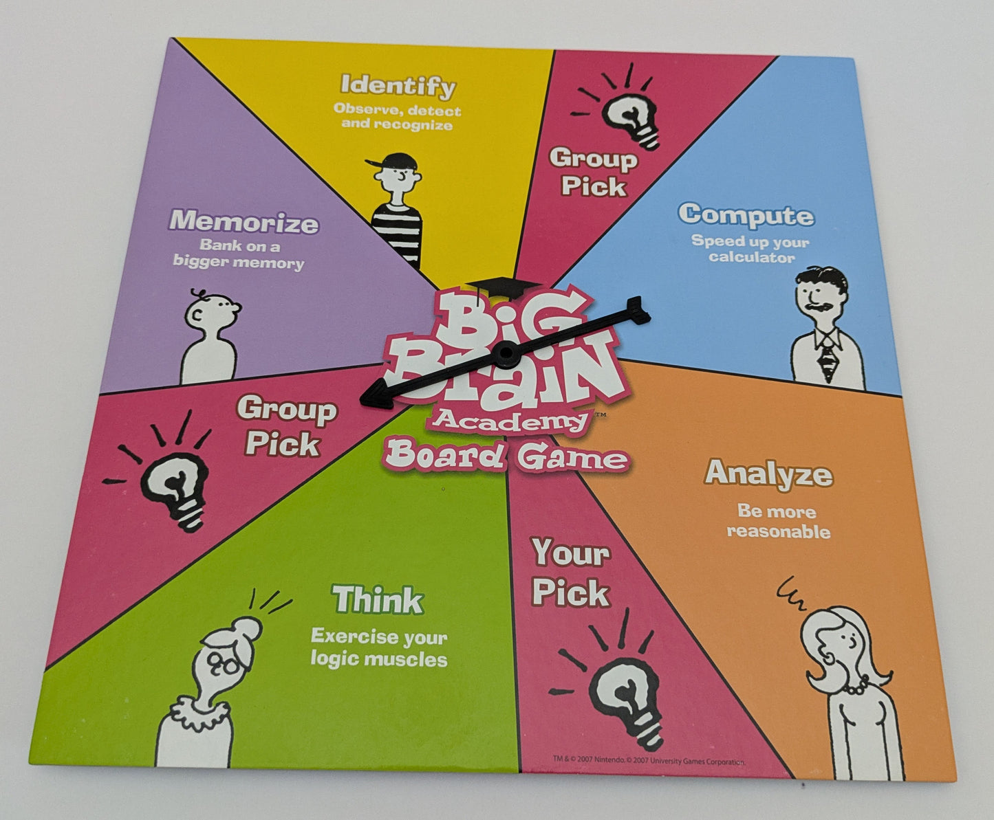 Challenge friends and family in Big Brain Academy Board Game (2007) – where quick thinking wins.