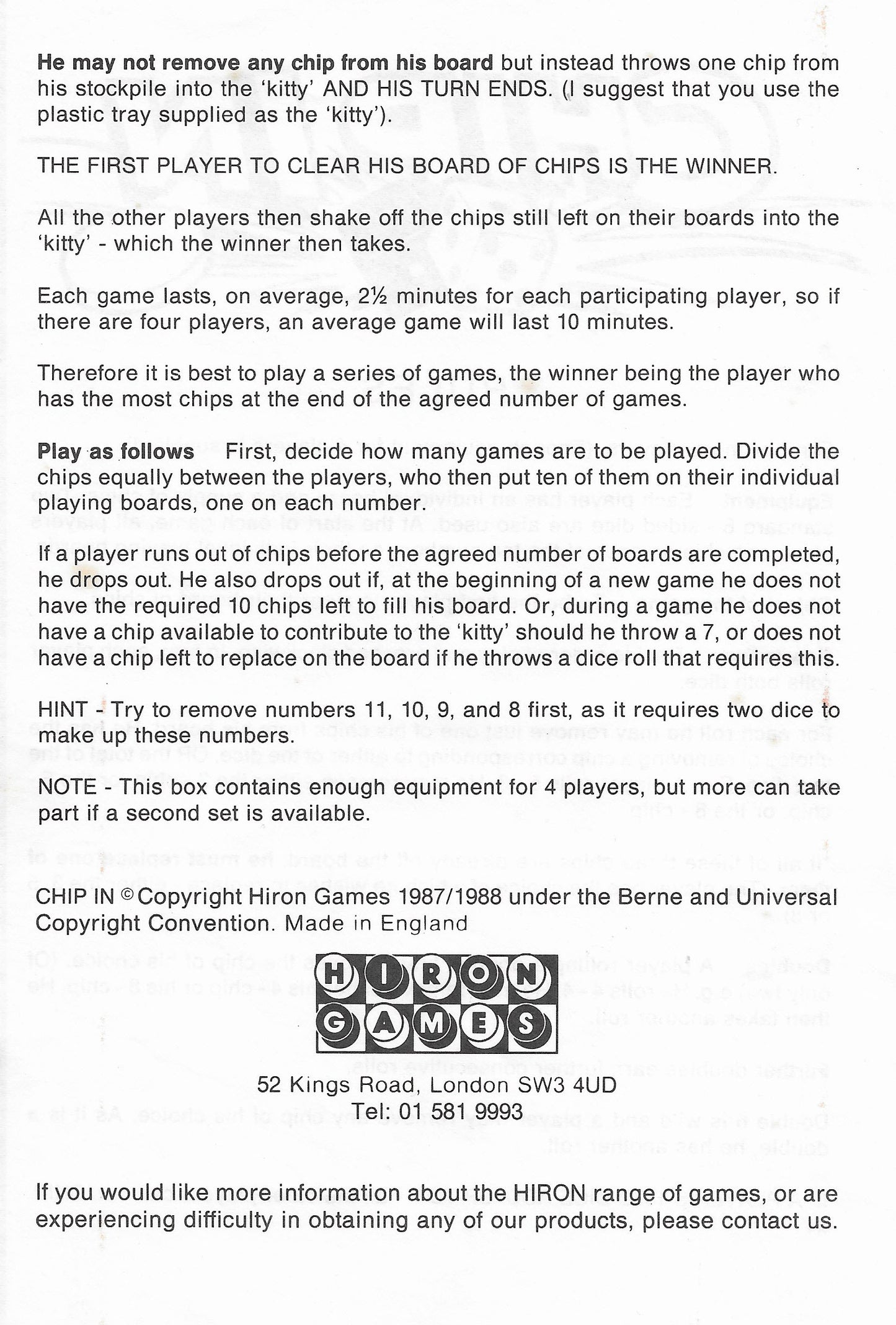 Chip In Rules – Learn How to Win the Game!