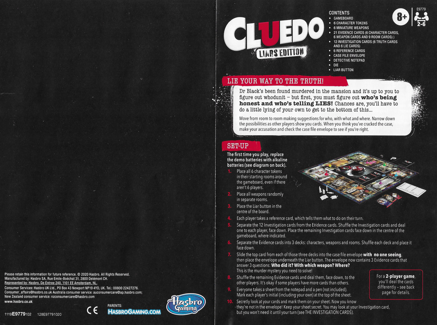 Cluedo Liars Edition (2020) – Solve the Mystery Without Falling for the Lies