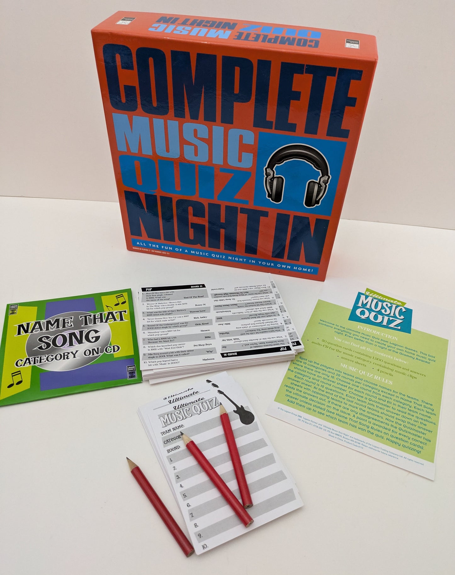 Complete Music Quiz Night In (2012) – Challenge friends and family to rounds of chart hits, classics, and timeless tunes.