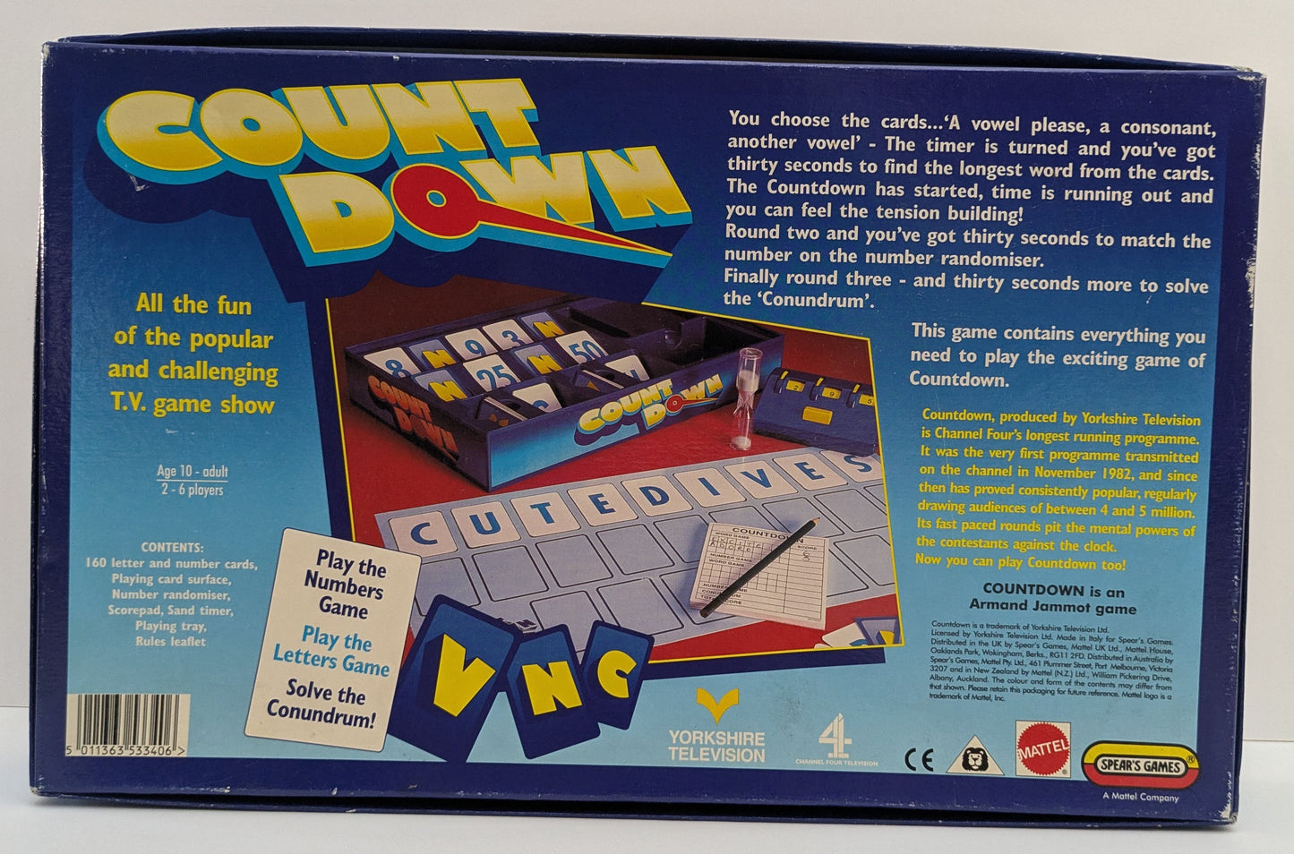 Countdown (1997) – Classic British TV Quiz Fun in Board Game Form