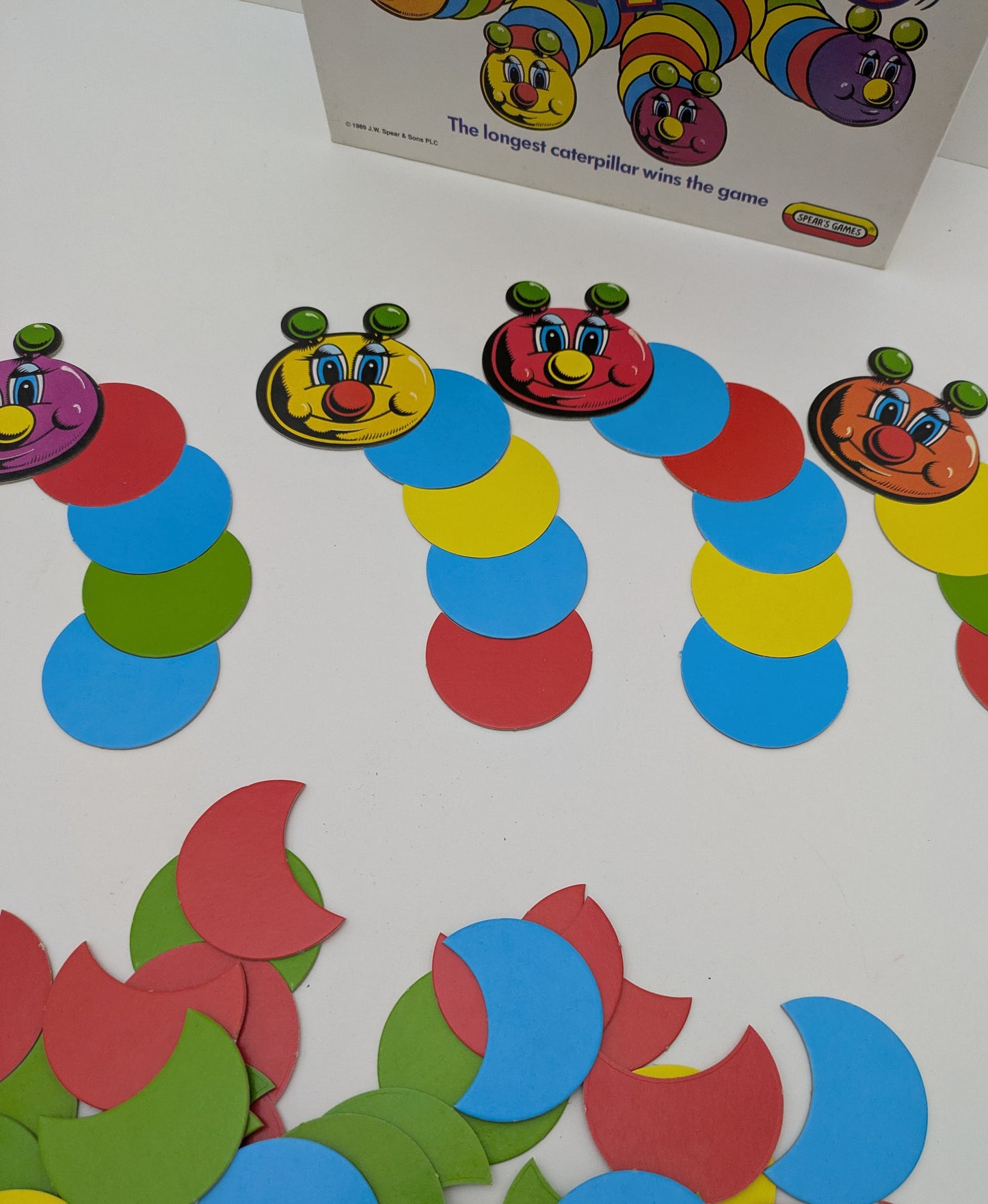 Curly Caterpillars (1989) is a colourful game of collecting, matching, and cheeky stealing.