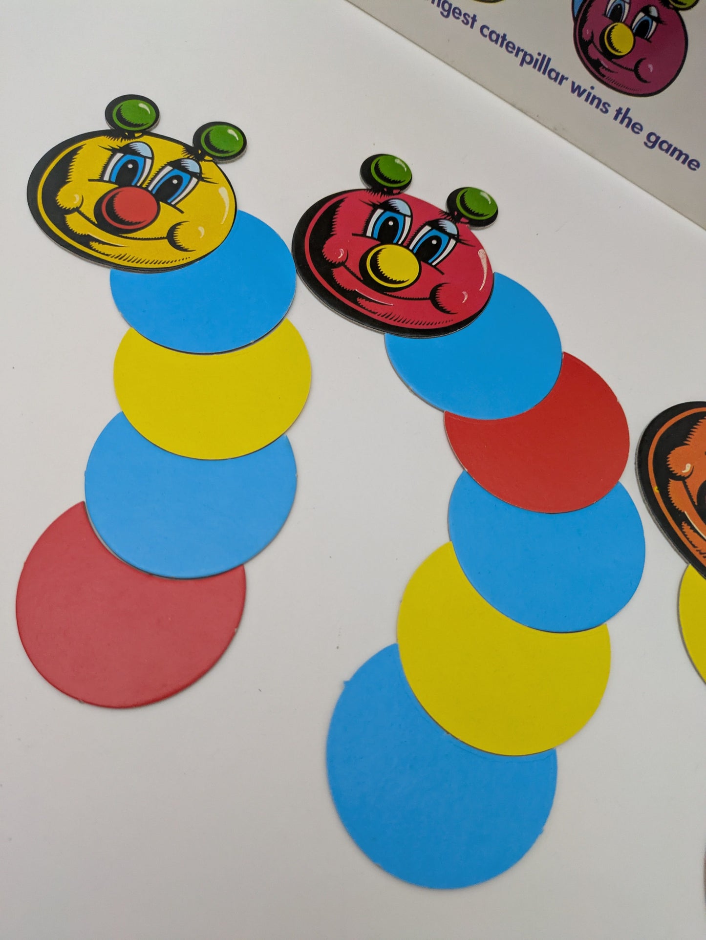 Curly Caterpillars (1989) is an ideal game for preschoolers learning to take turns and spot patterns.