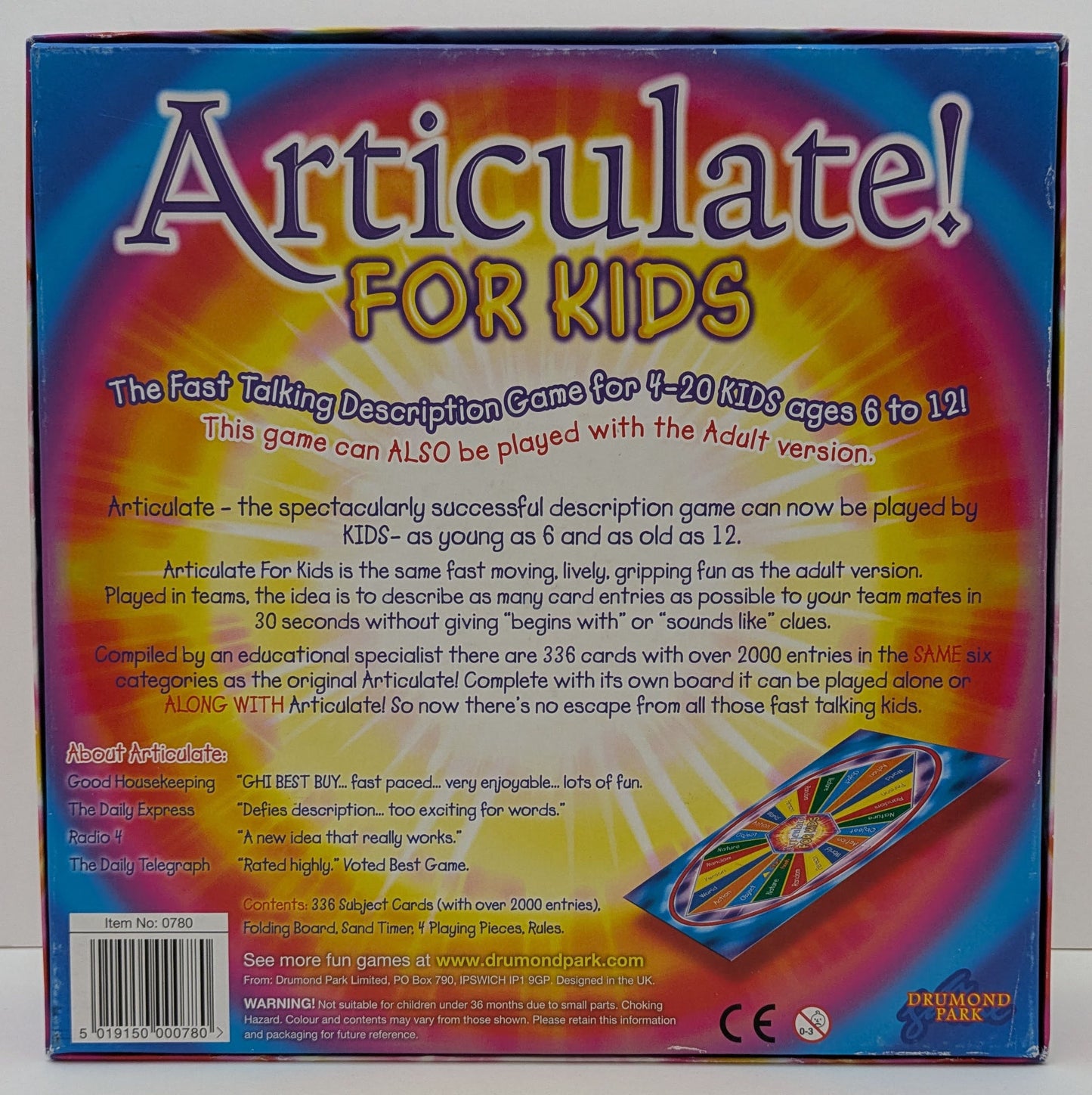Describe it, guess it, and win in this high-energy kids’ game (2006).