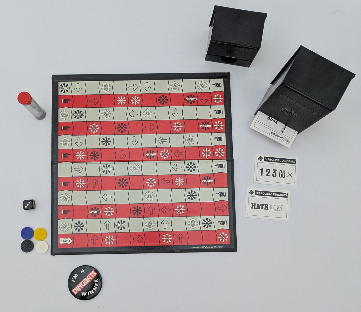 Dingbats (1987) the classic puzzle game where every picture hides a saying or phrase.