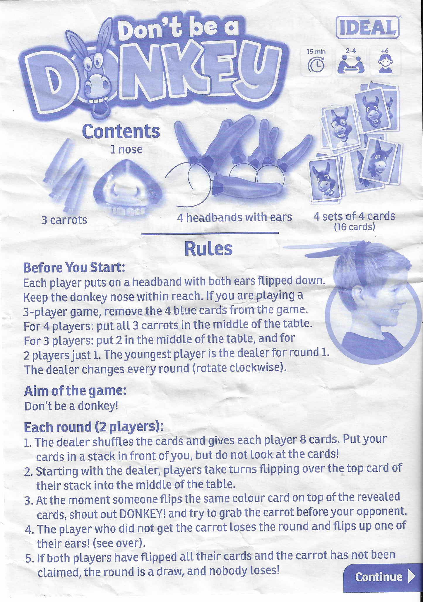 Don’t Be a Donkey (2017) rules miss out on a carrot and you’re one step closer to full donkey mode!