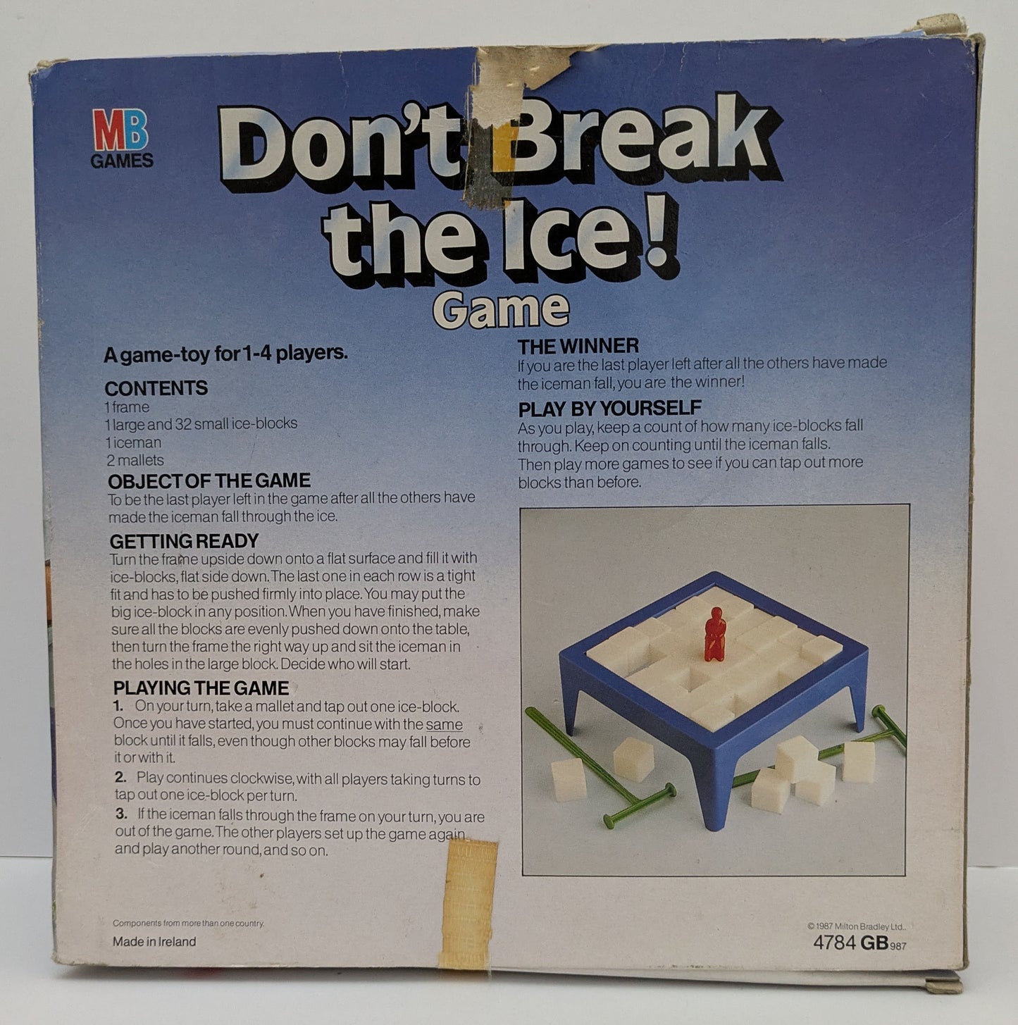 Don’t Break the Ice (1987) Rules of Play – How to Keep the Iceman Standing