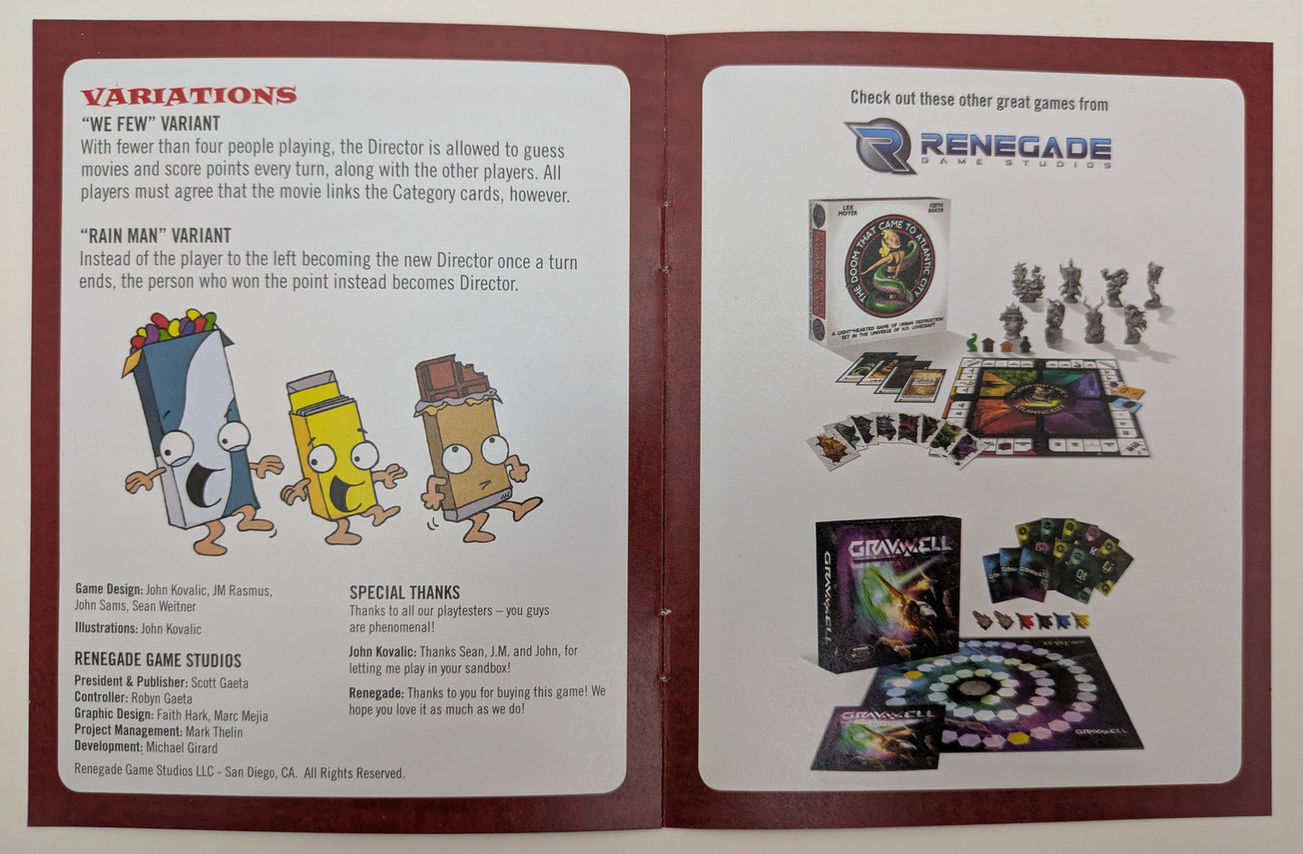 Double Feature game instructions showing how to play, including details about linking movie elements and scoring points.