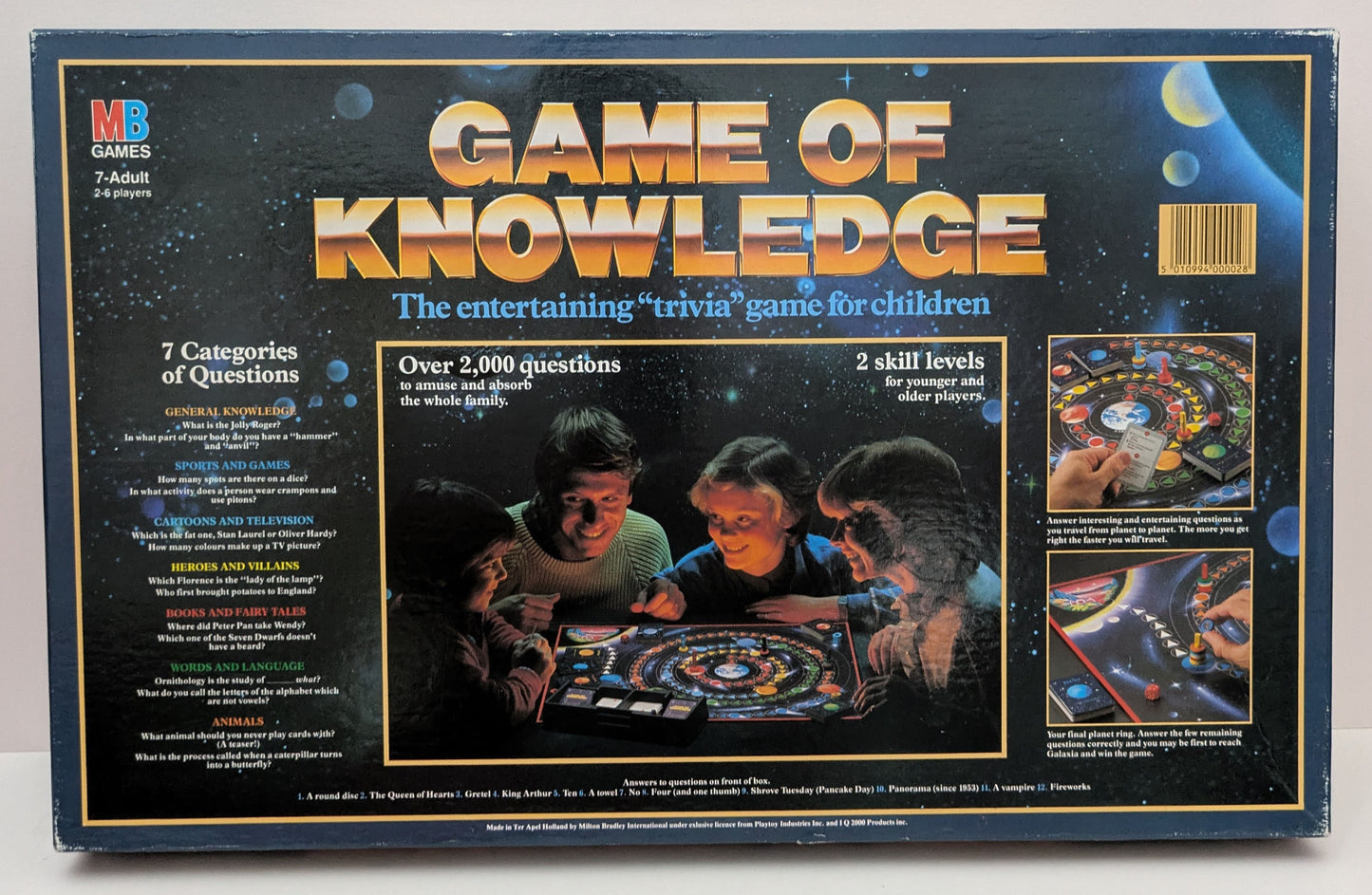 Educational Entertainment with Game of Knowledge (1984) Board Game