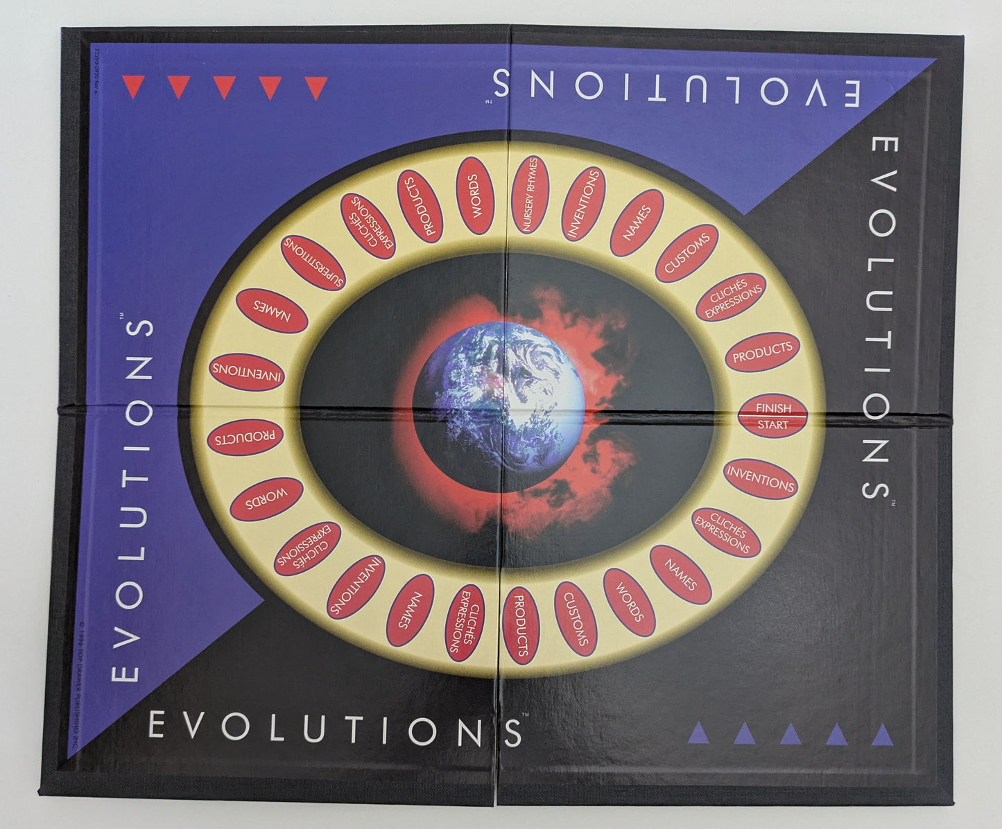 Evolutions (1996) is the trivia game that gets you guessing where everyday things really came from.