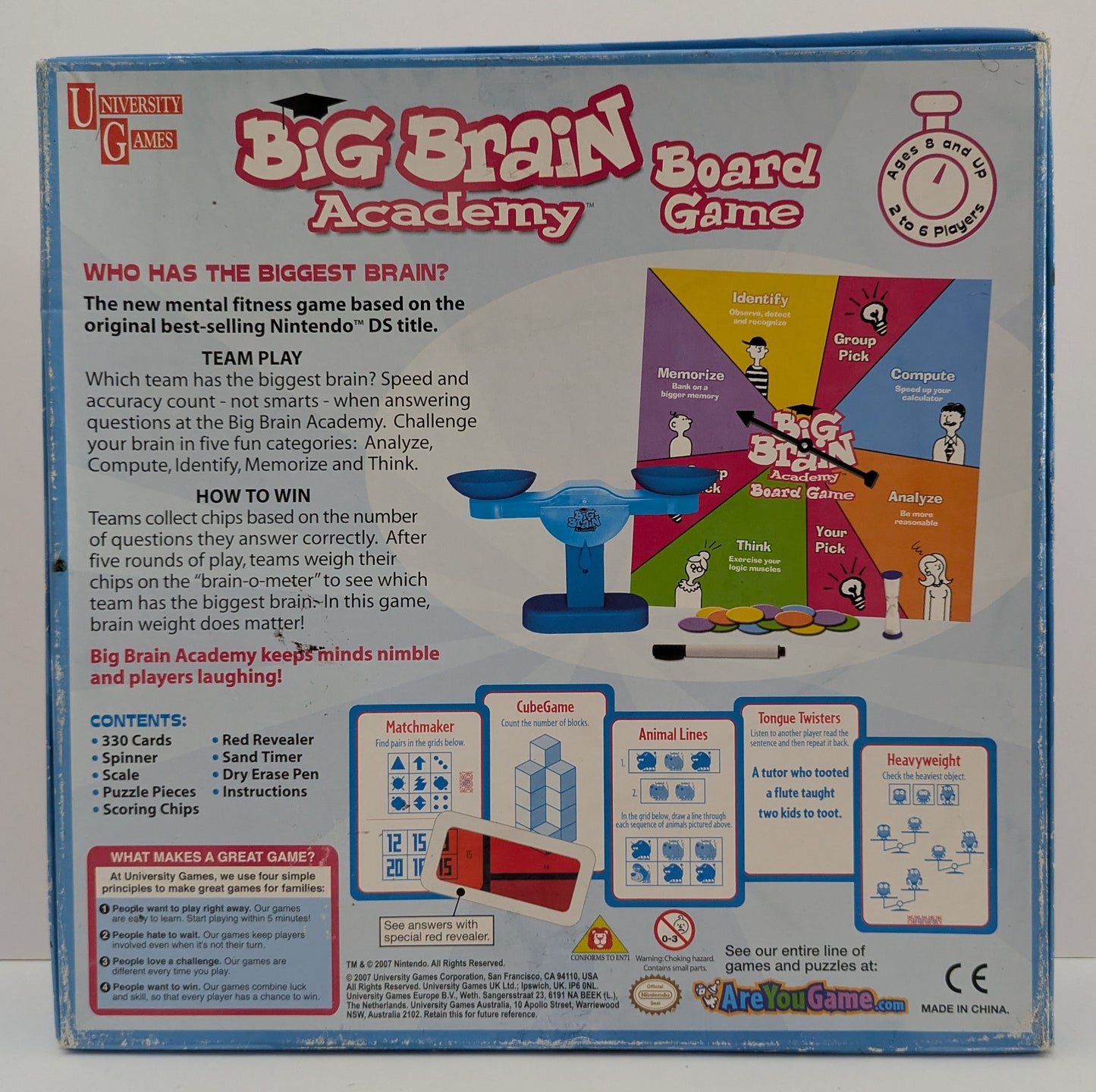 Experience the exciting mix of puzzles and challenges in Big Brain Academy Board Game (2007).