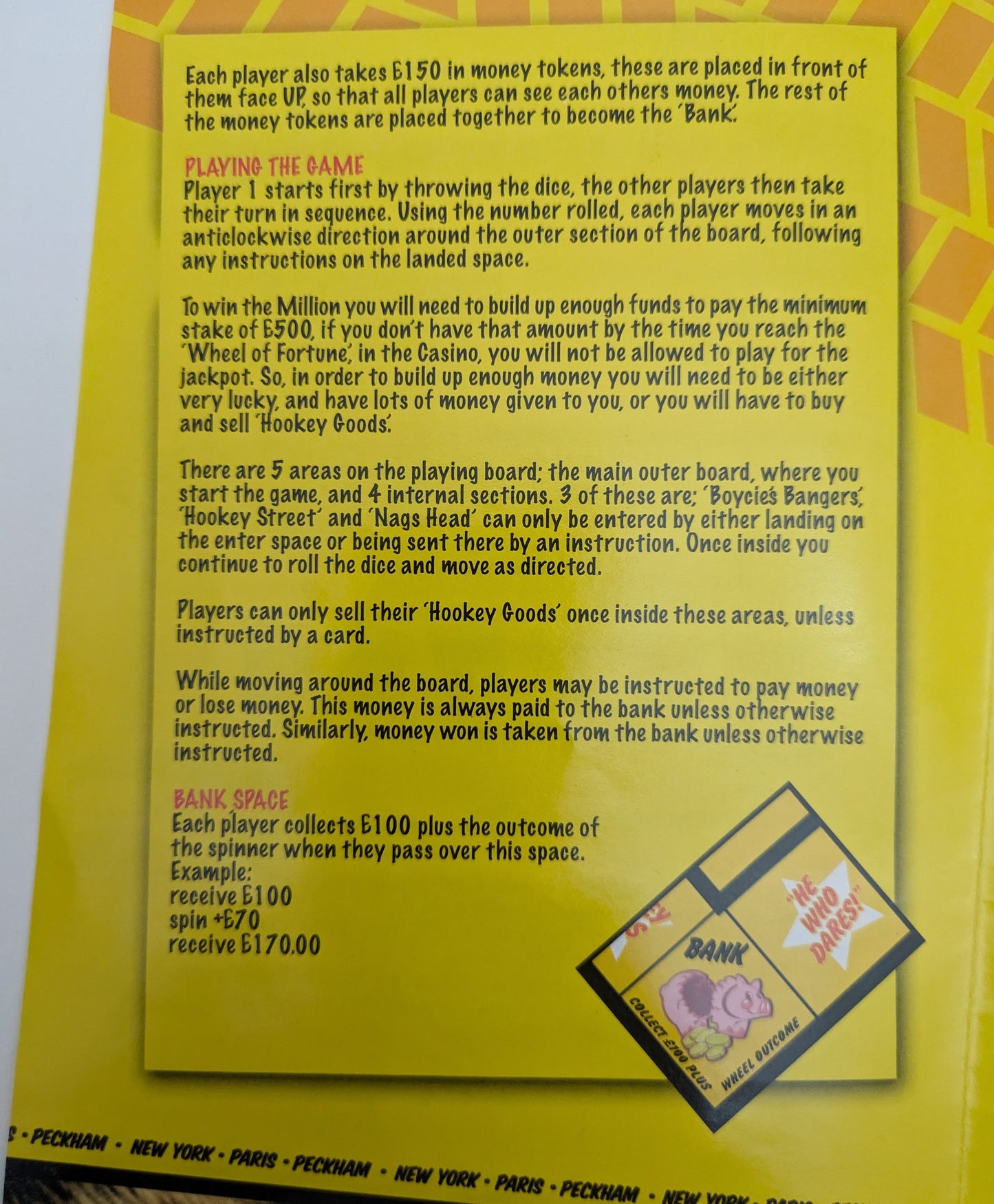 Game Instructions for Only Fools and Horses (1990)