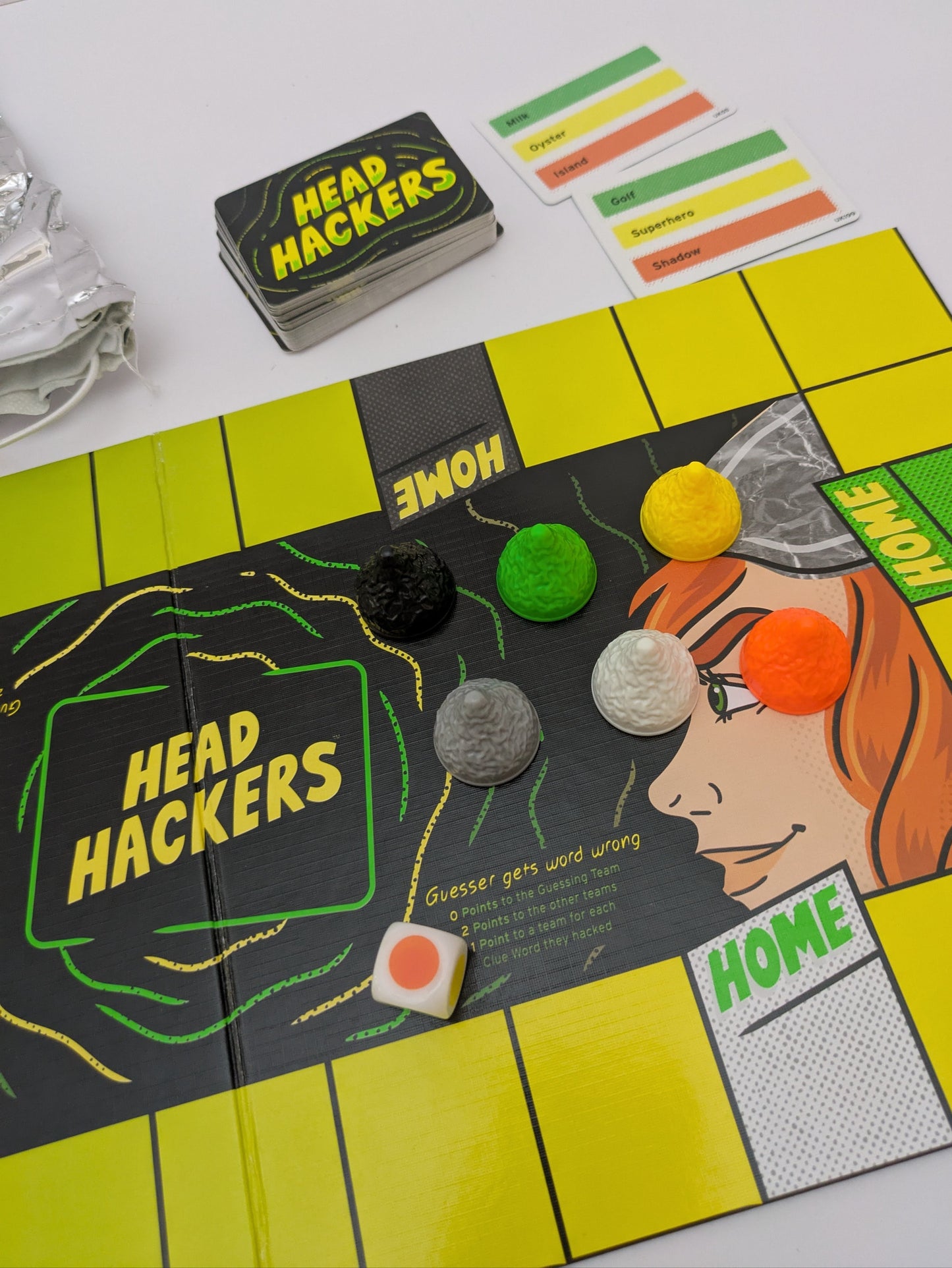Get inside each other’s heads in the hilarious word-guessing game Head Hackers (2019).