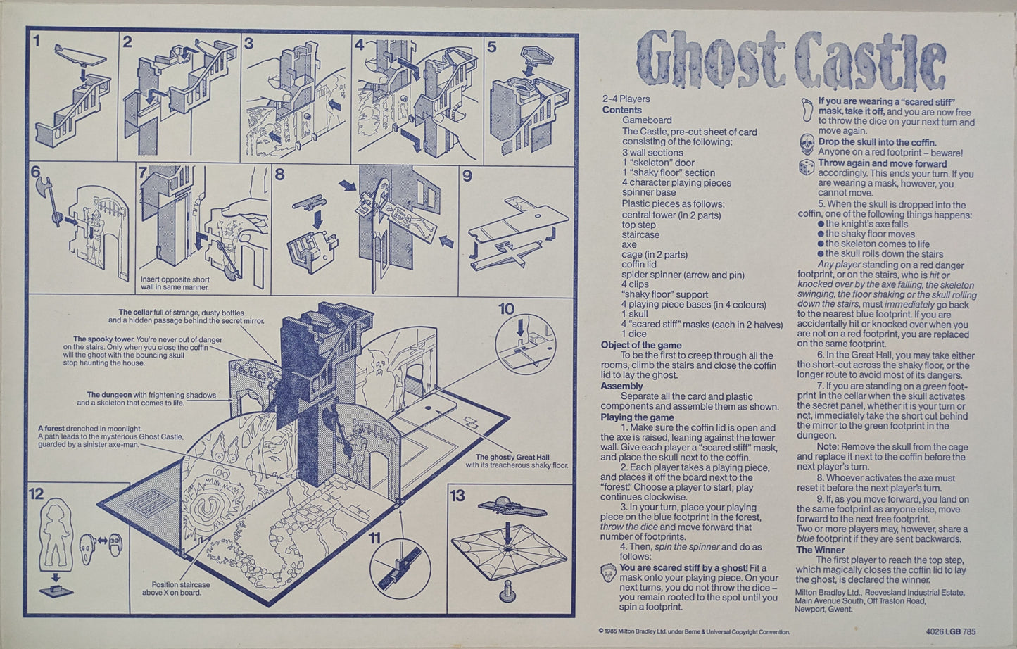 Ghost Castle (1985) Rules – How to Brave the Haunted Tower