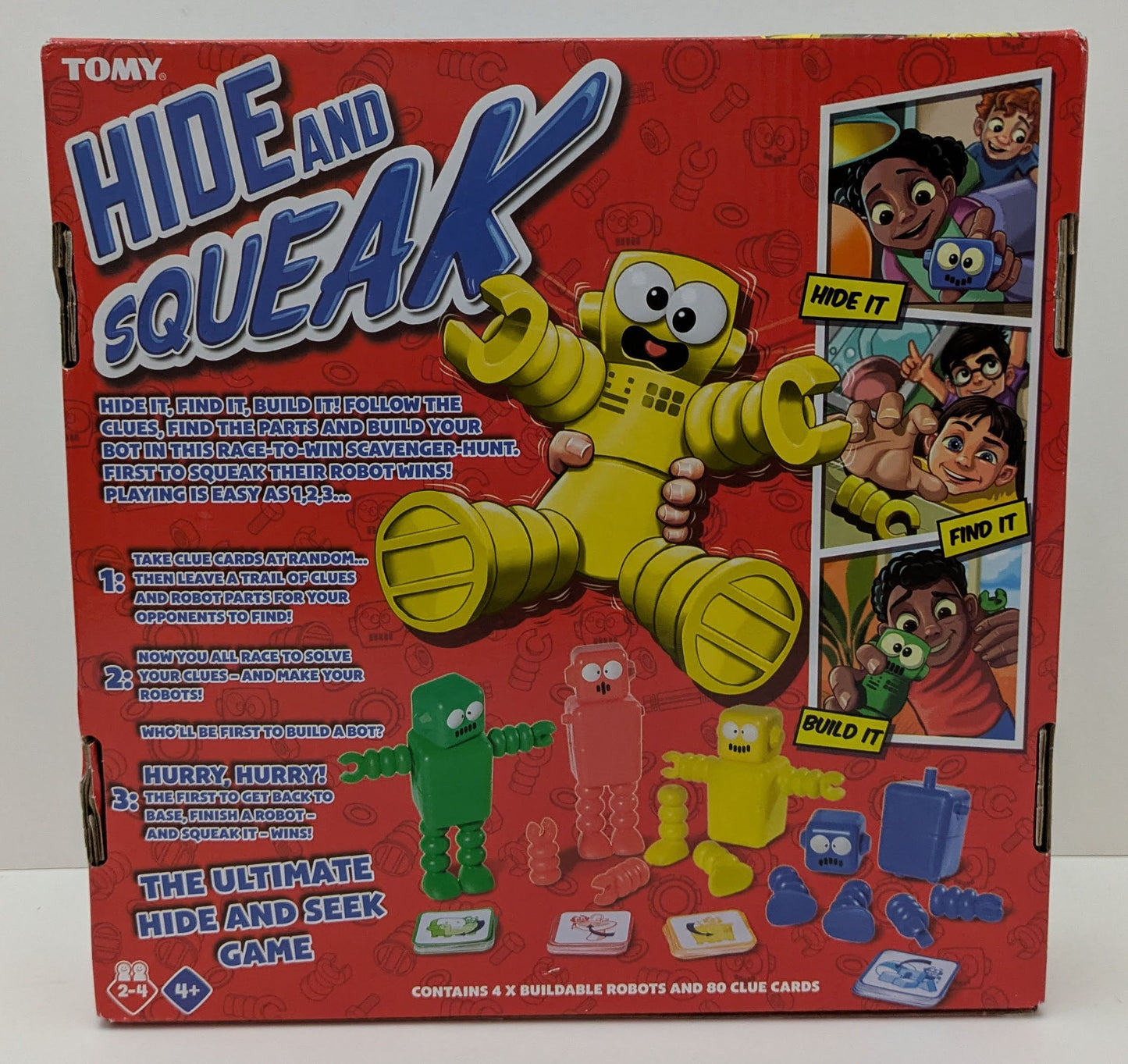 Hide the parts, follow the cards, and squeak your way to victory in Hide and Squeak (2024)!