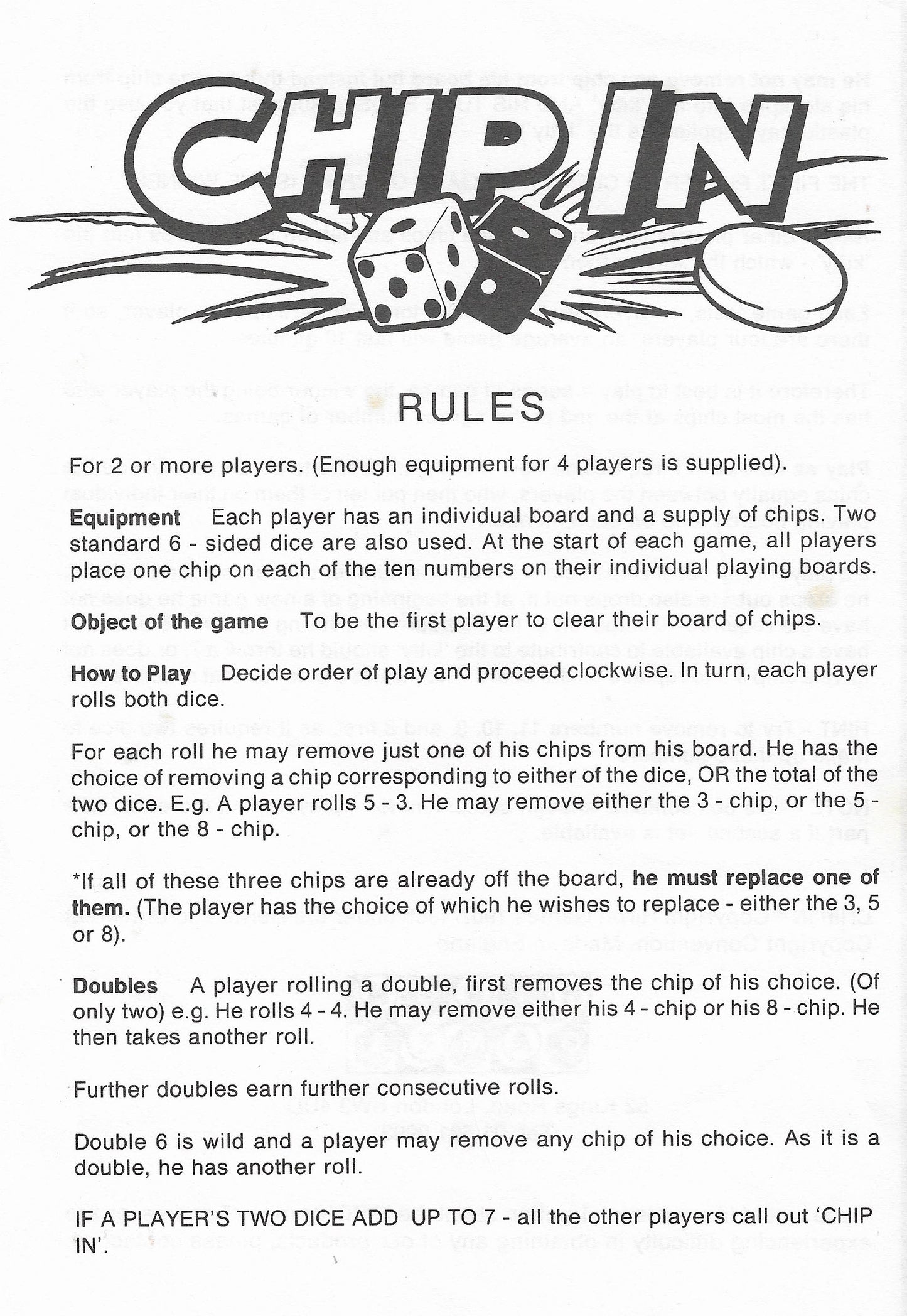 How to Play Chip In – Step-by-Step Game Instructions