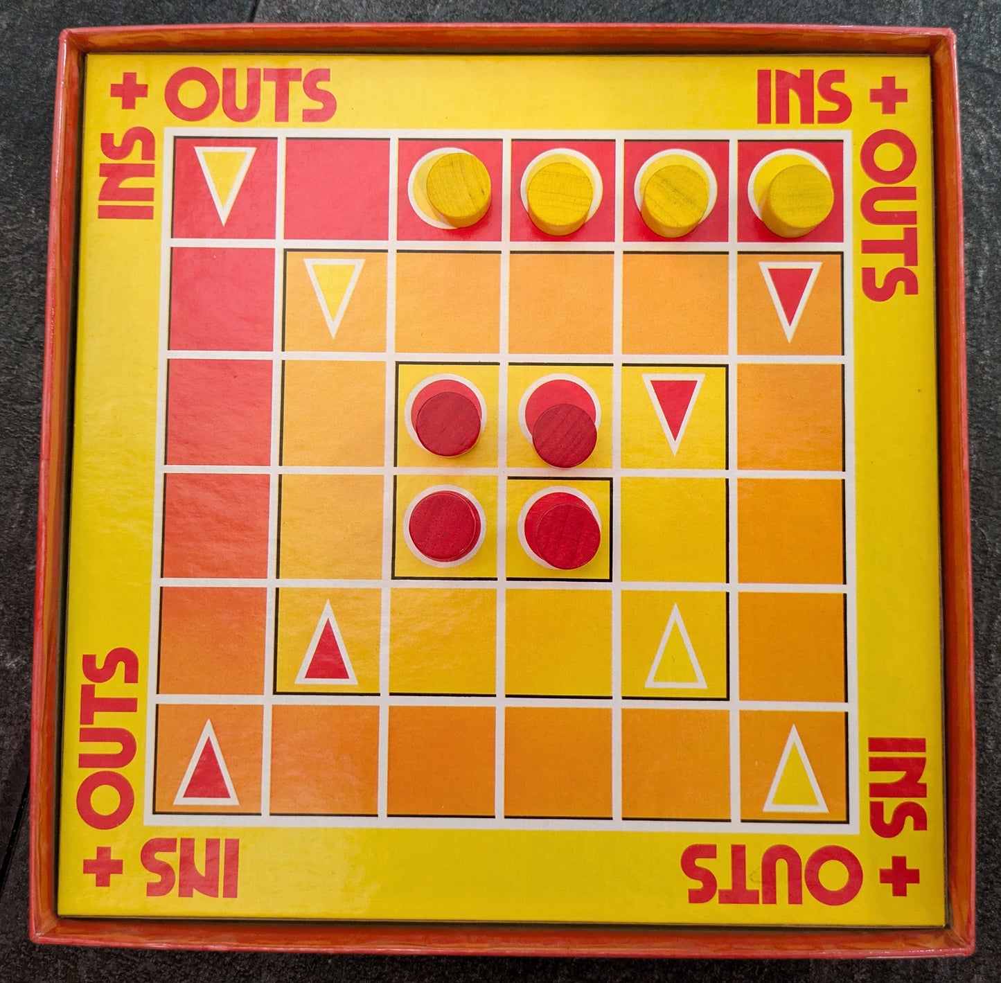 INS+OUTS Board Game Rental (1984) - Strategic 2-Player Game