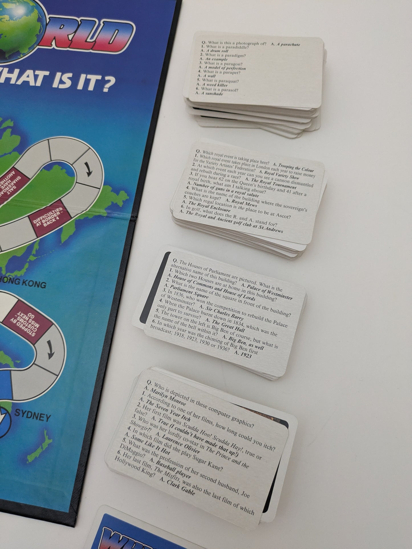 If you love trivia and travel, Whickers World 1989 is the perfect combination.