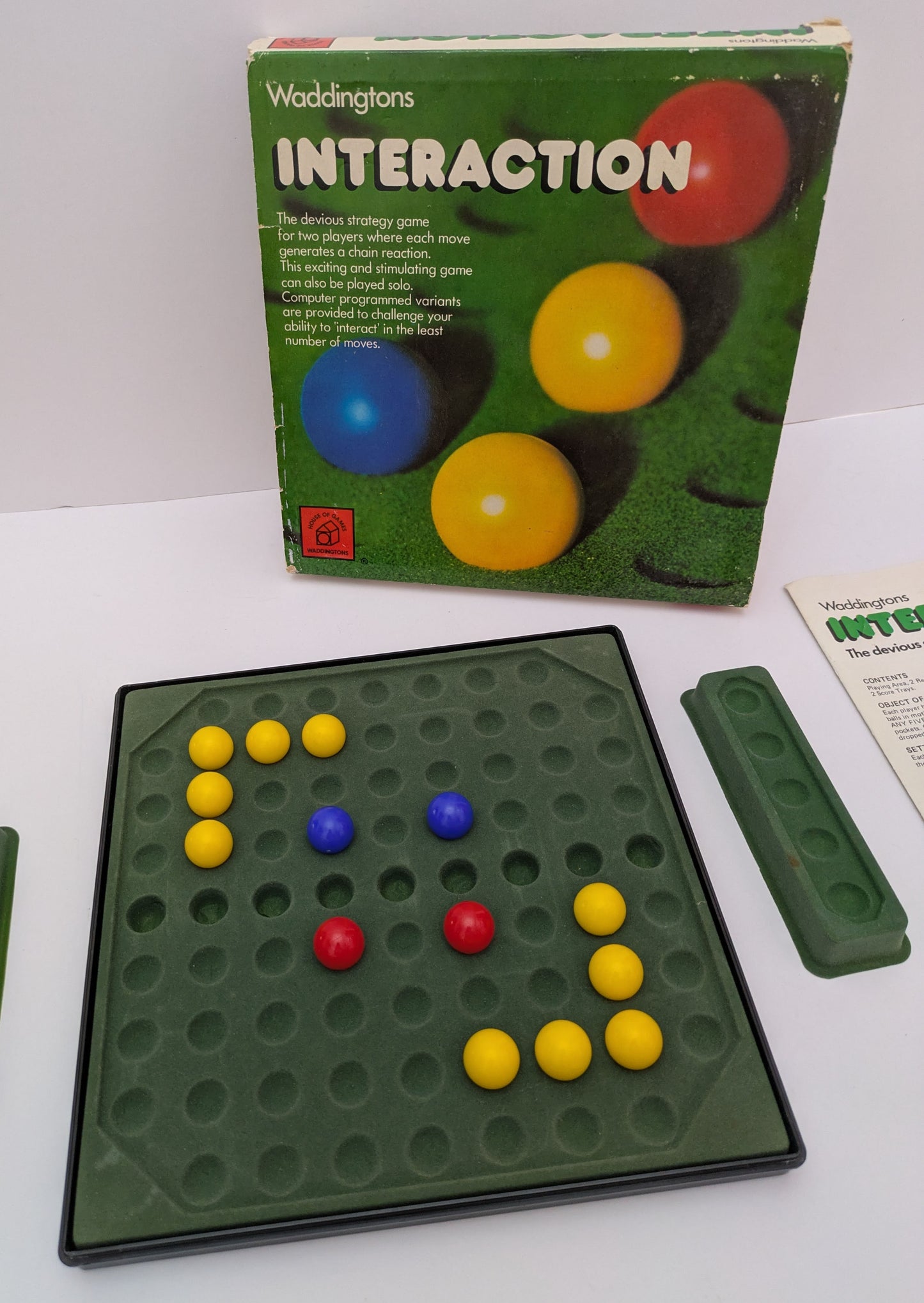 Interaction (1978) – A Retro Board Game of Tactics, Cue Balls, and Strategy