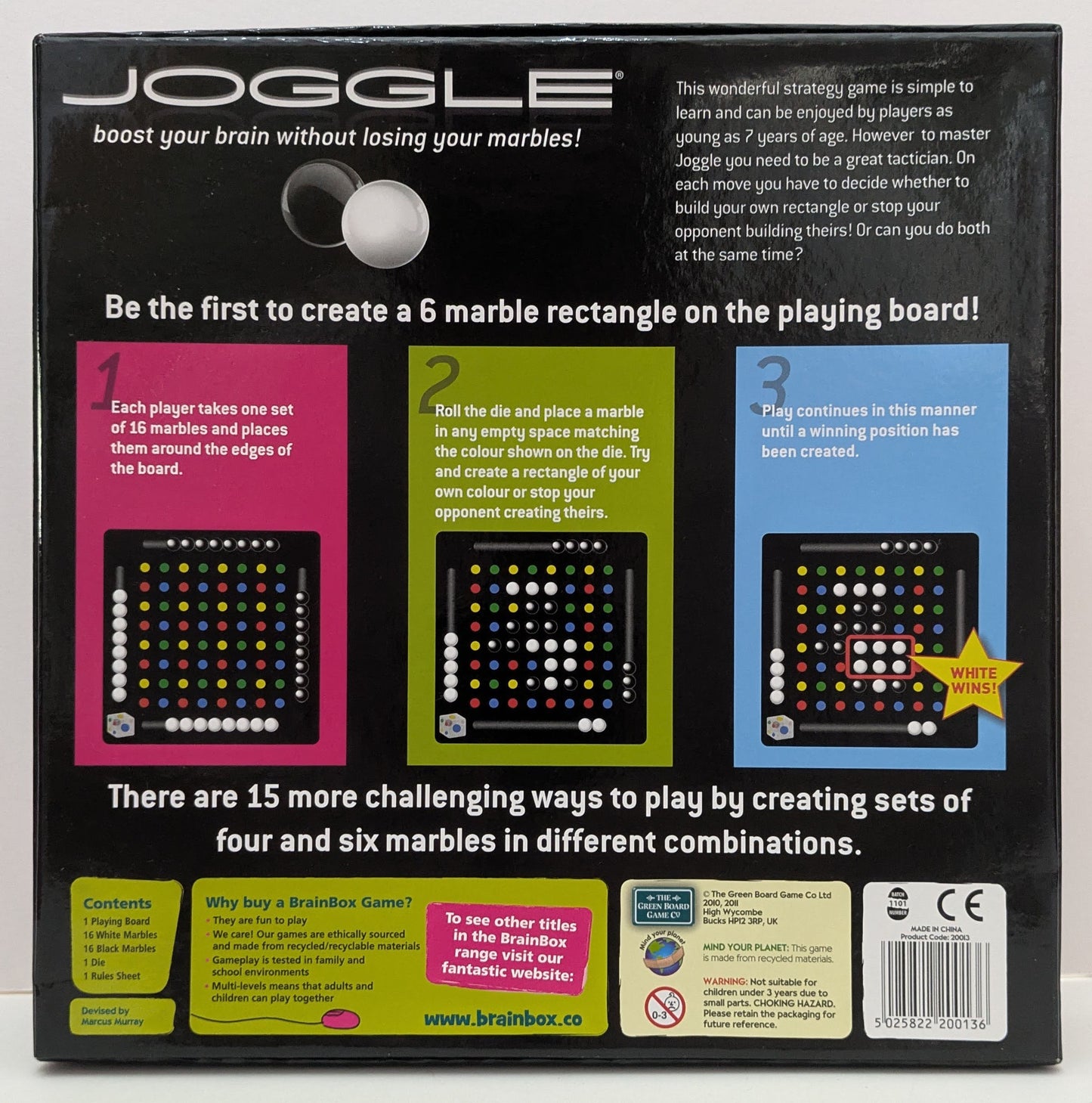 Joggle (2010) – A clever mix of dice, marbles, and strategy for all ages.