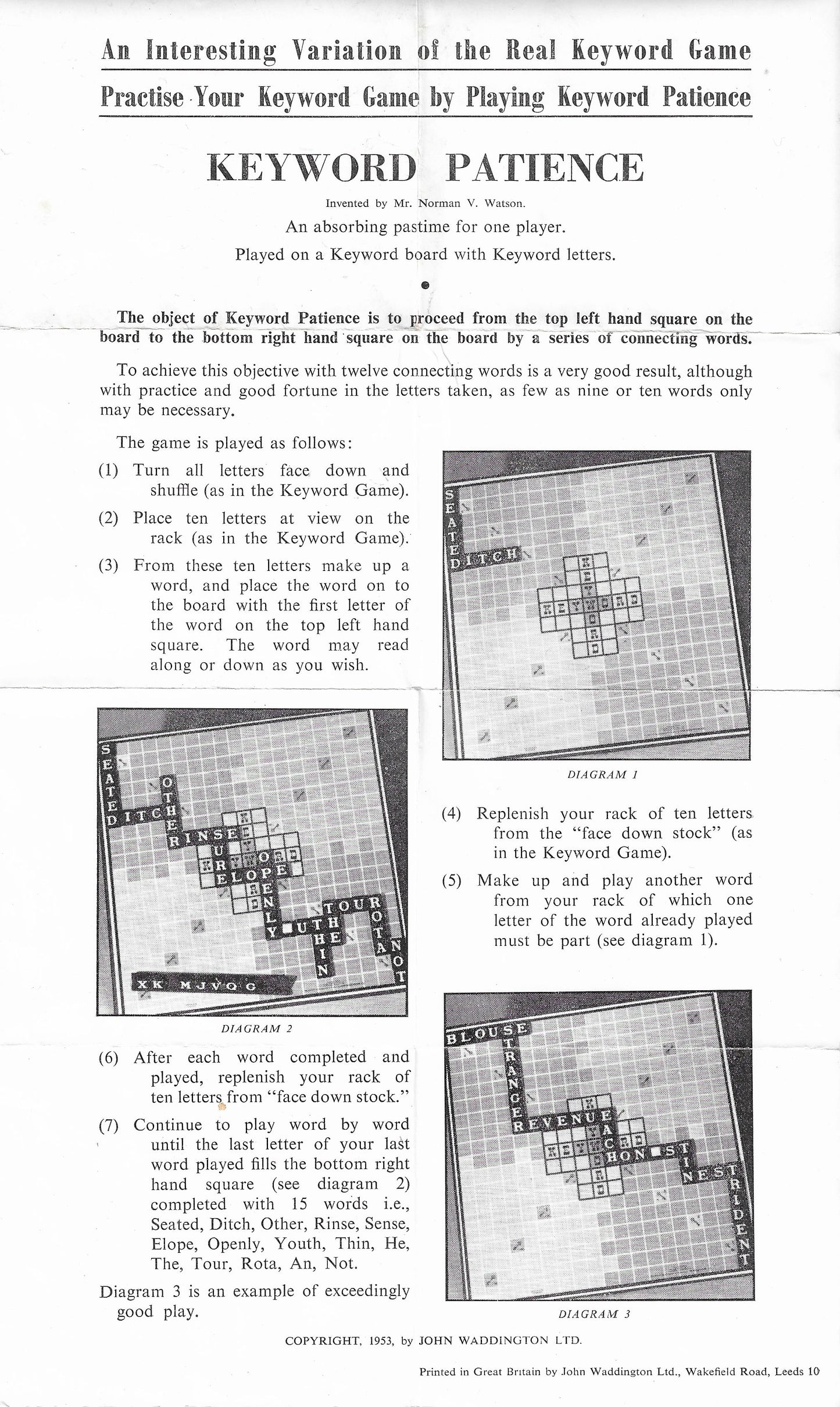 Keyword (1953) – the original word game that brings family and friends together.