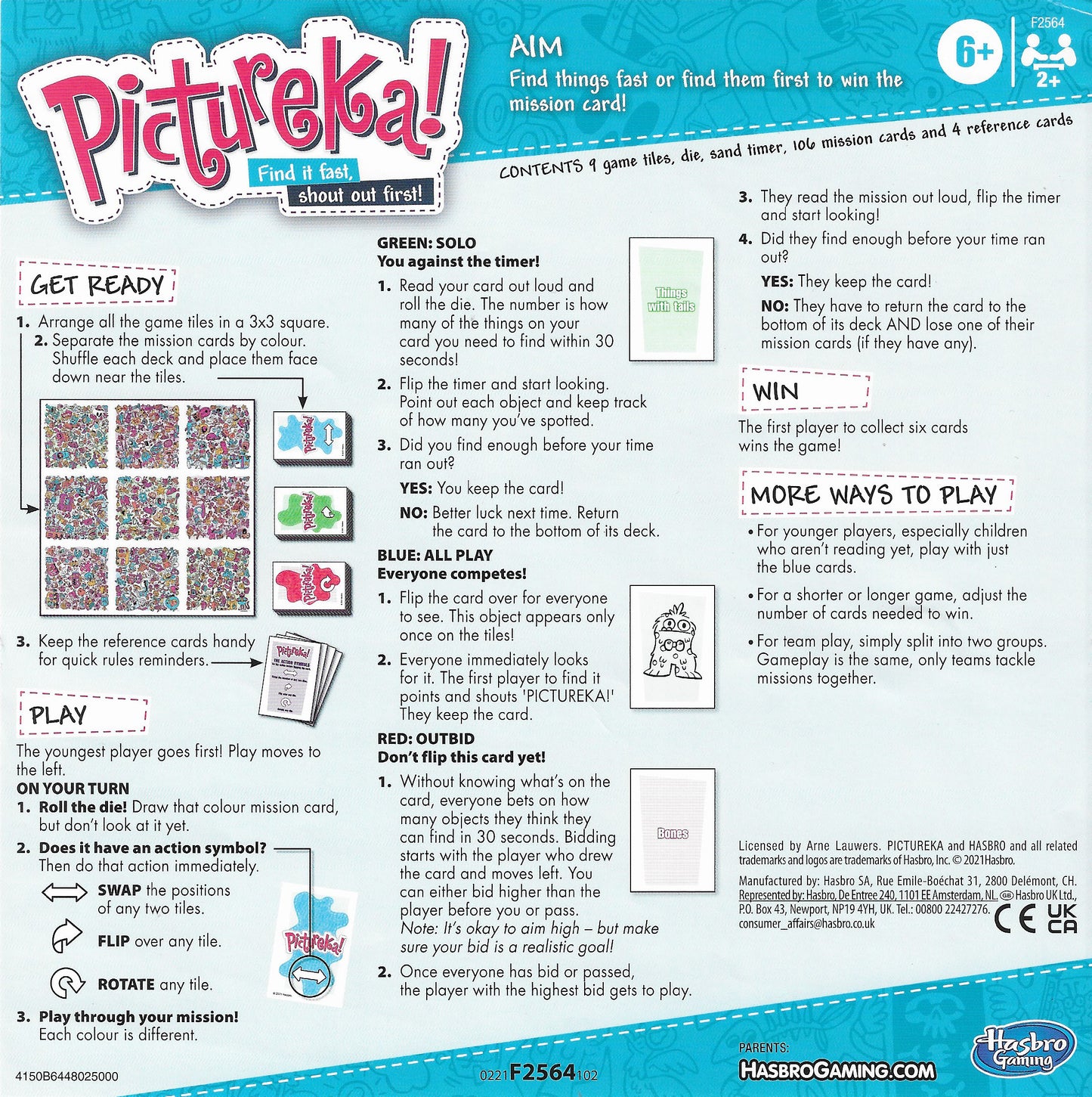 Laugh, race, and find your way to victory in the brilliant world of Pictureka (2001) 3rd Edition.