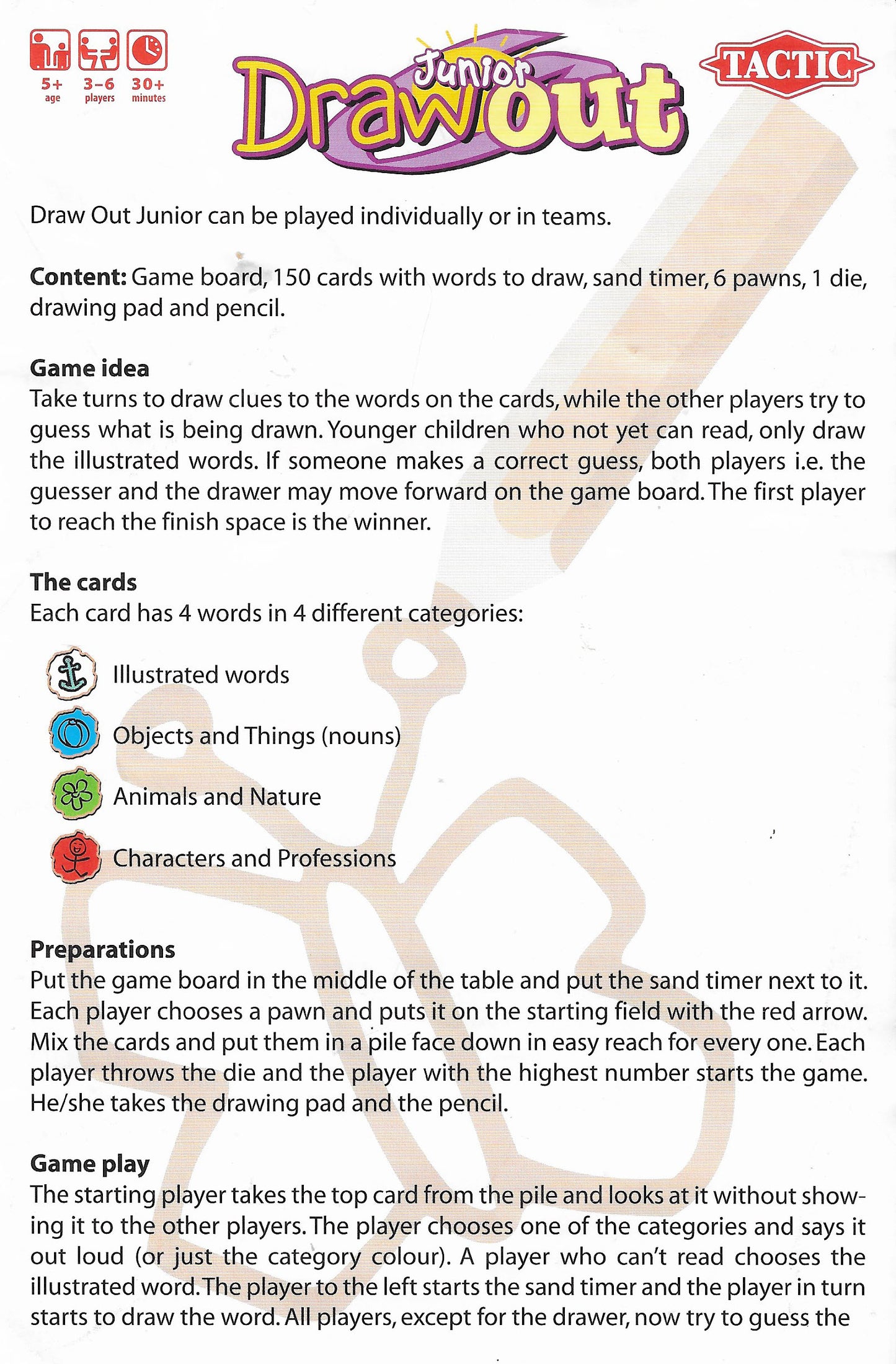 Learn how to play Draw Out Junior (2007) with easy rules that make it perfect for kids and beginners.