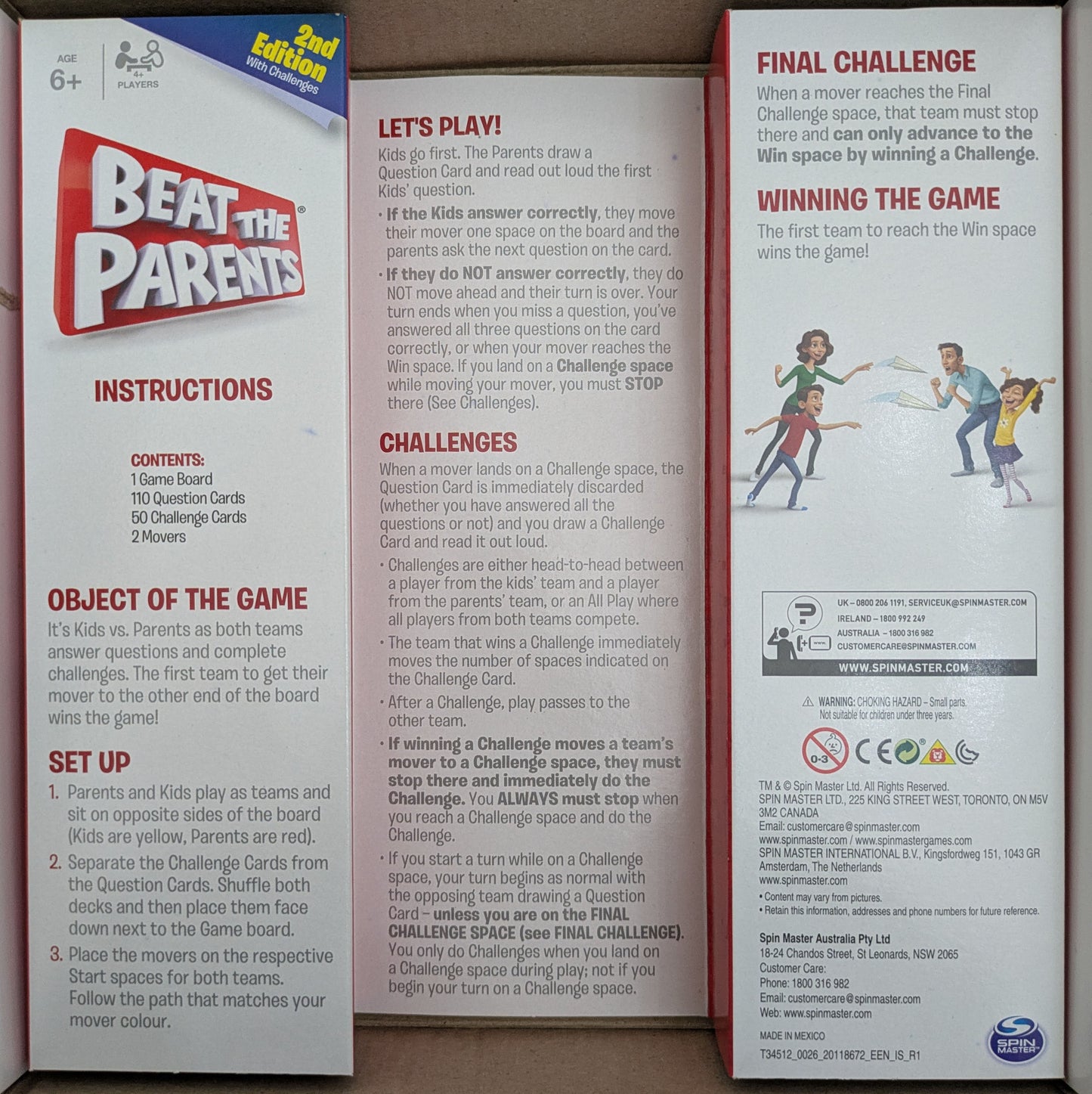 Learn the Rules of Play for Beat the Parents 2nd Edition (2017)