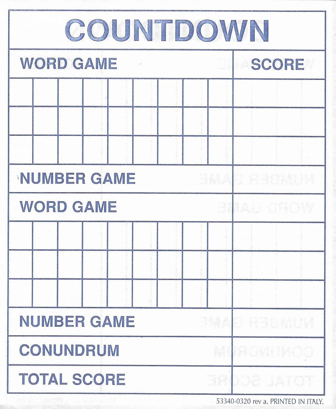 Master Words and Numbers with Countdown (1997) – Perfect for Quiz Nights