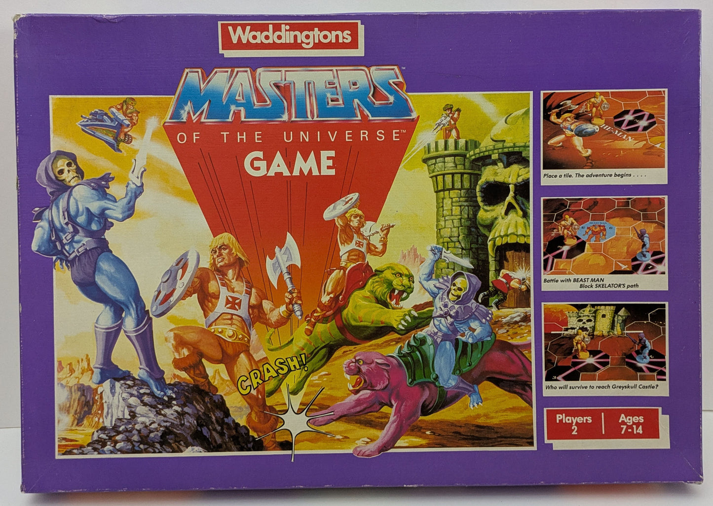 Masters of the Universe (1983) brings strategy, nostalgia, and cartoon action to your table.