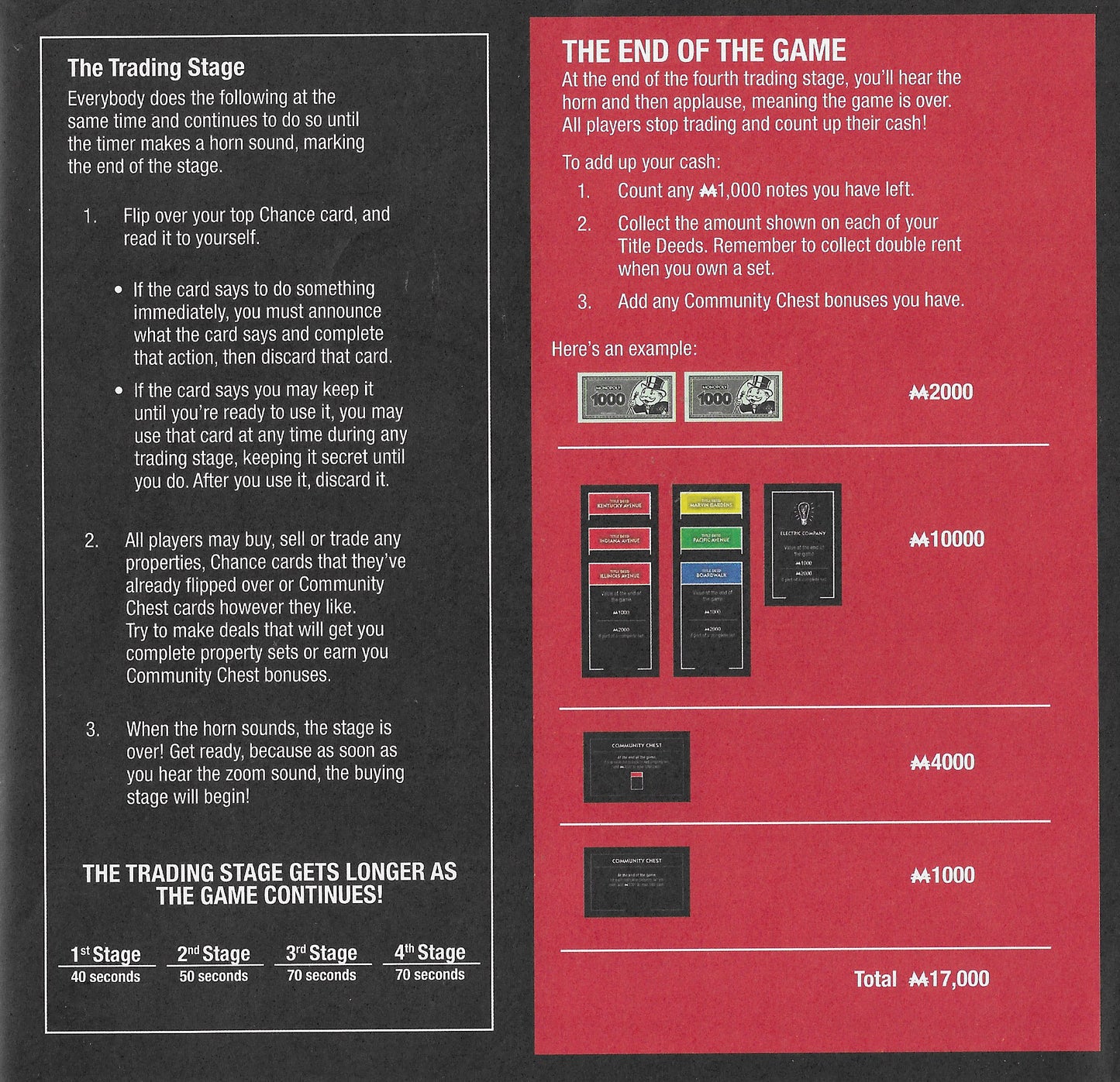 Monopoly Speed (2019) rules of play explain the fast rounds and timer-based challenges.