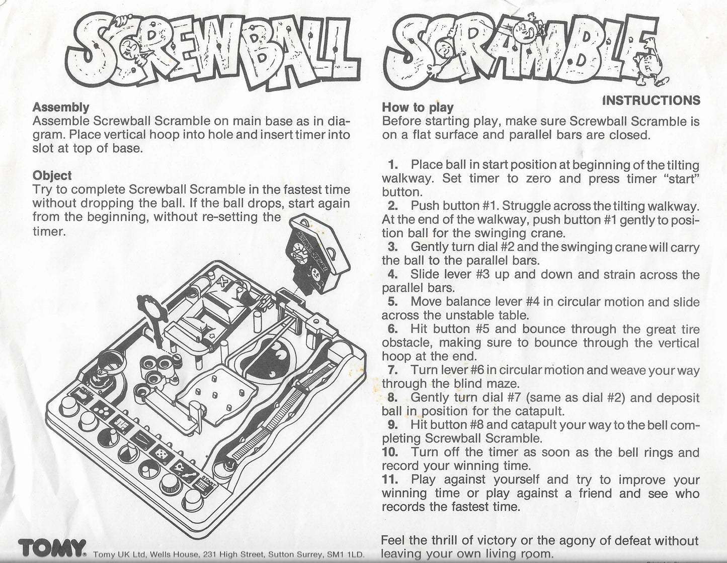Navigate twists and traps in the classic Screwball Scramble (1991).