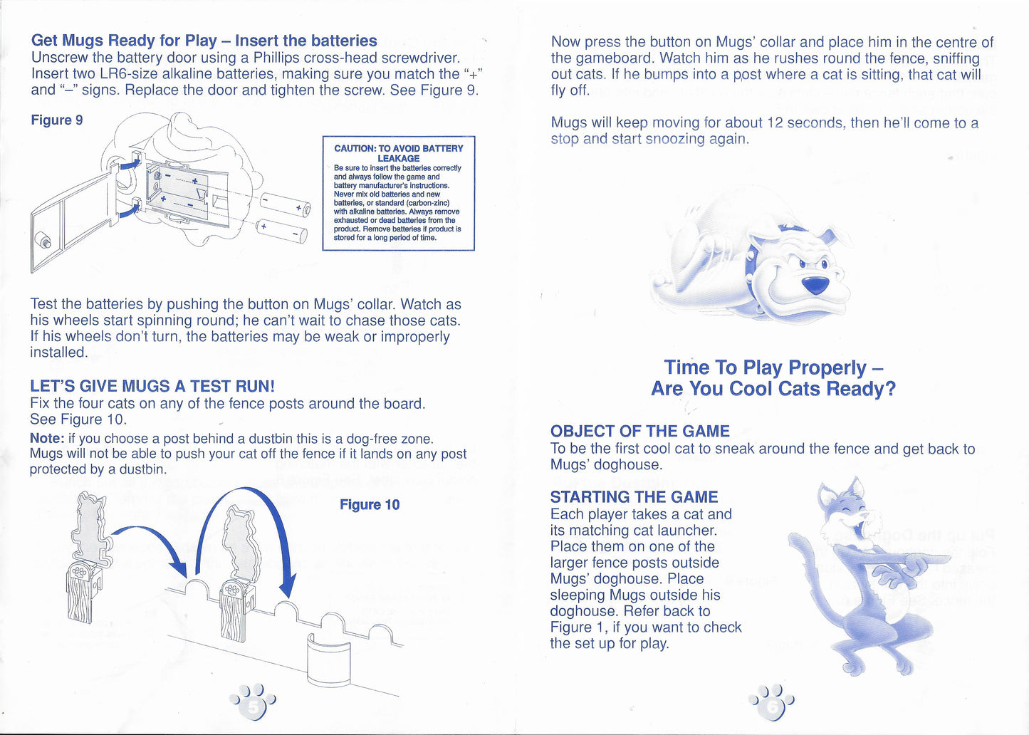 Official Fraidy Cats (1995) Rules — Be the First Cat Back to the Doghouse!