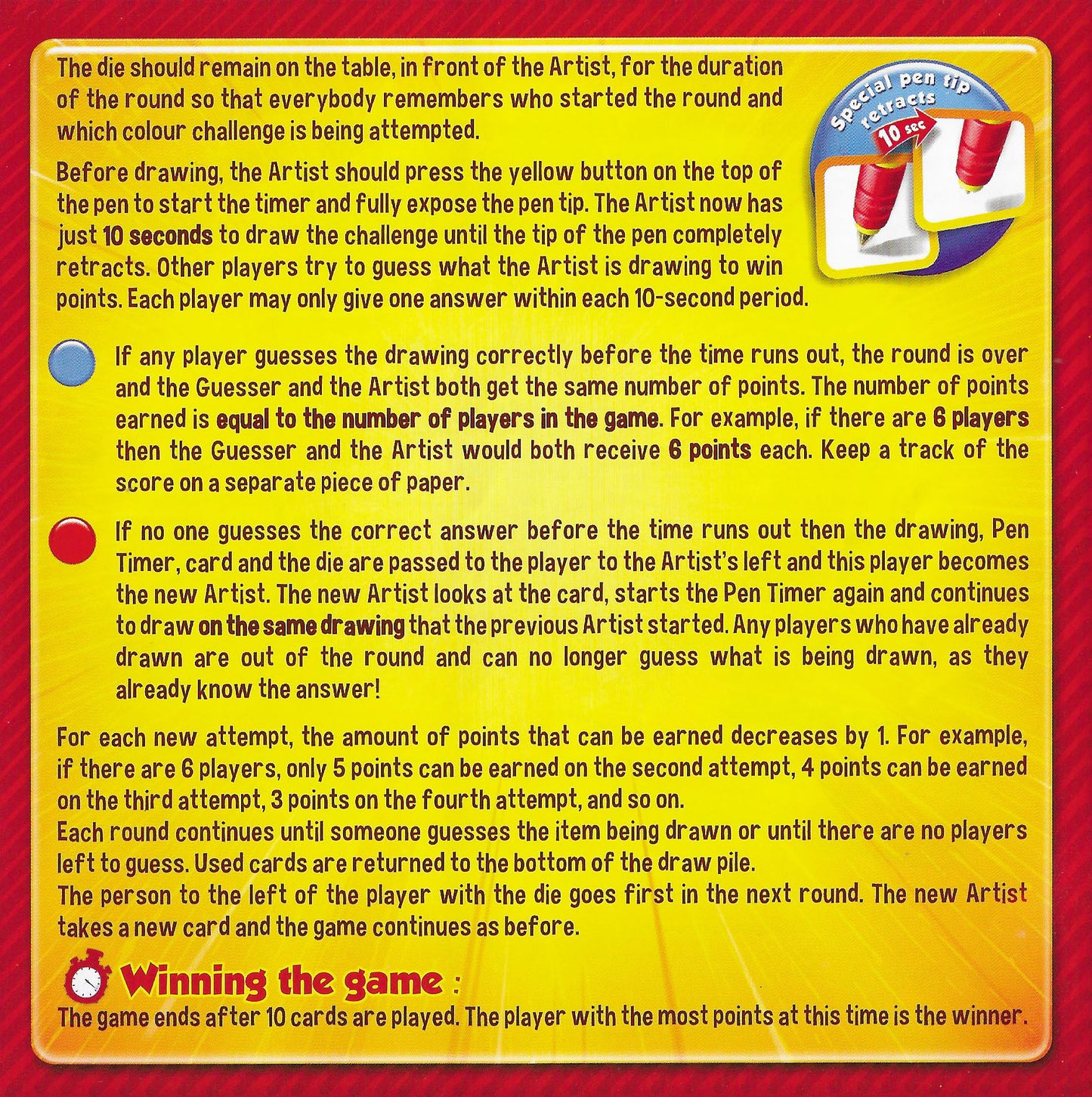 Official Instructions for Pass the Pen (2015) – Cheatwell