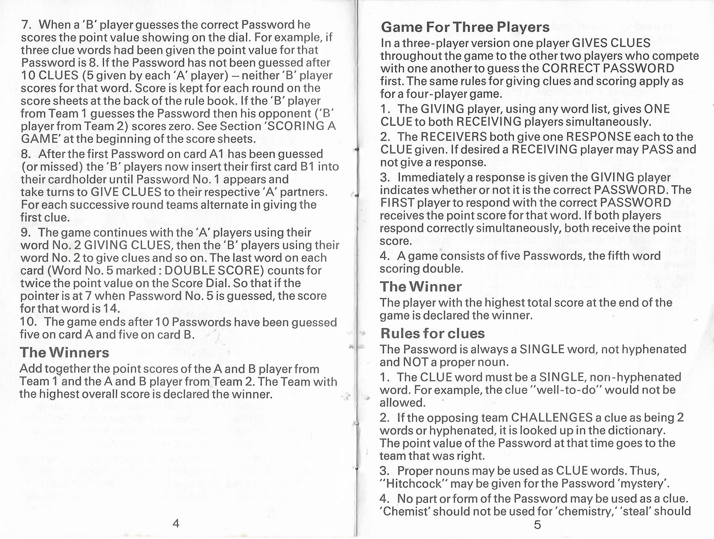 Official Rules for Password (1978) – Learn How to Play