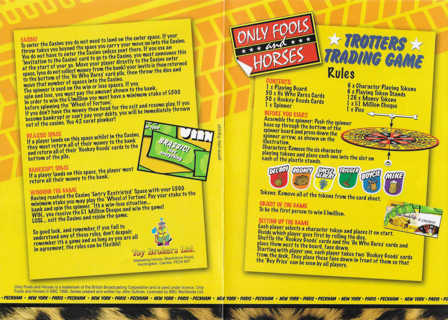Only Fools and Horses Trotters Trading Game (1990) – The Ultimate Game for Del Boy Fans.