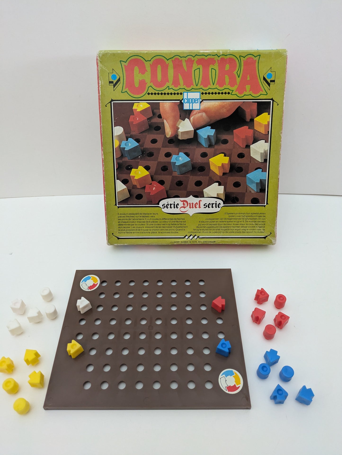 Challenge your mind and memory with Contra (1975) – a rare gem for true board game enthusiasts.
