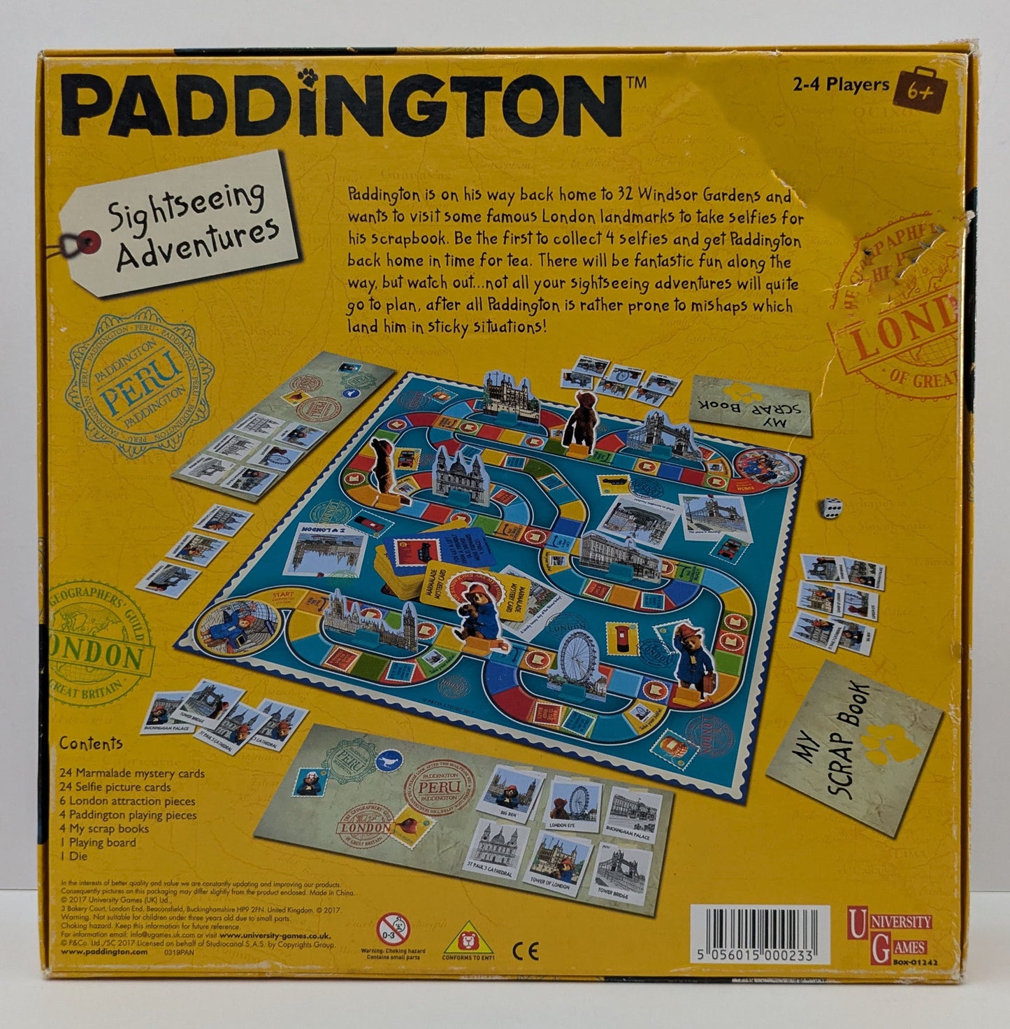 Paddington London Themed Board Game (2017) for 2–4 Players
