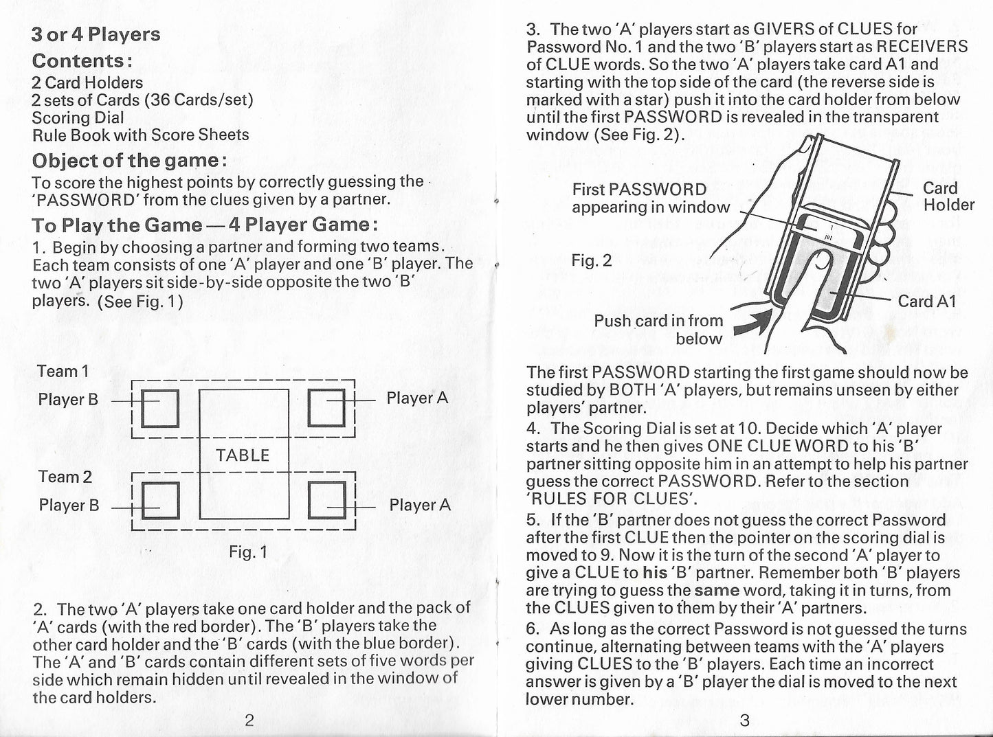 Password (1978) Rules of Play – How to Master the Game