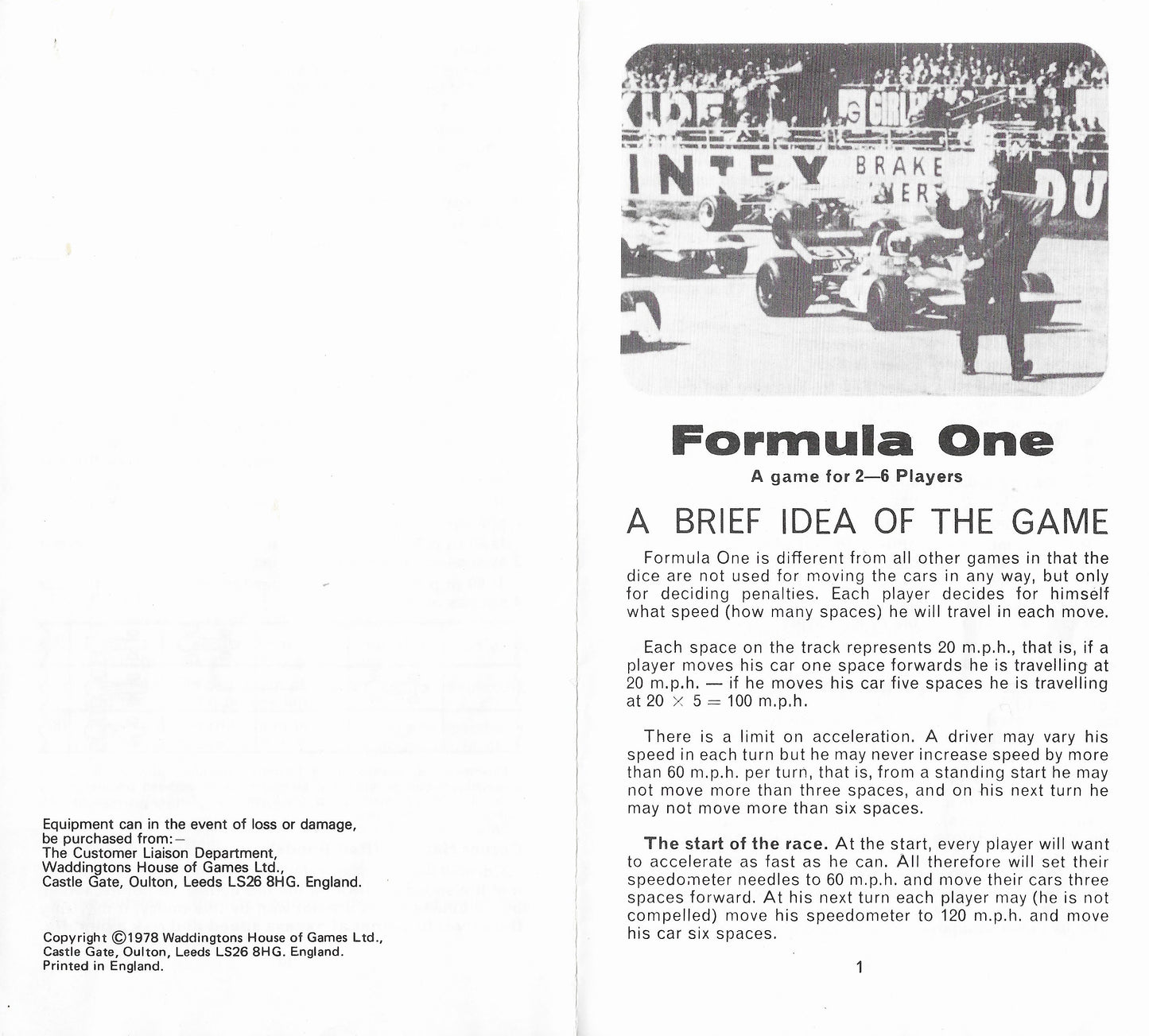 Pit stops and penalties await in the exciting Formula One (1978) board game