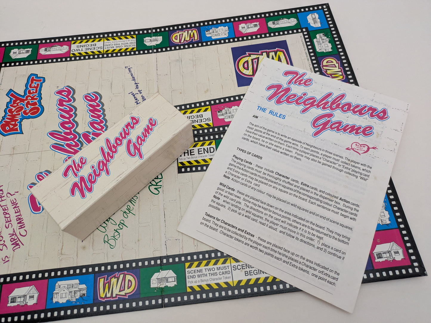 Play as iconic Ramsay Street characters in The Neighbours Game (1988), a nostalgic board game experience.