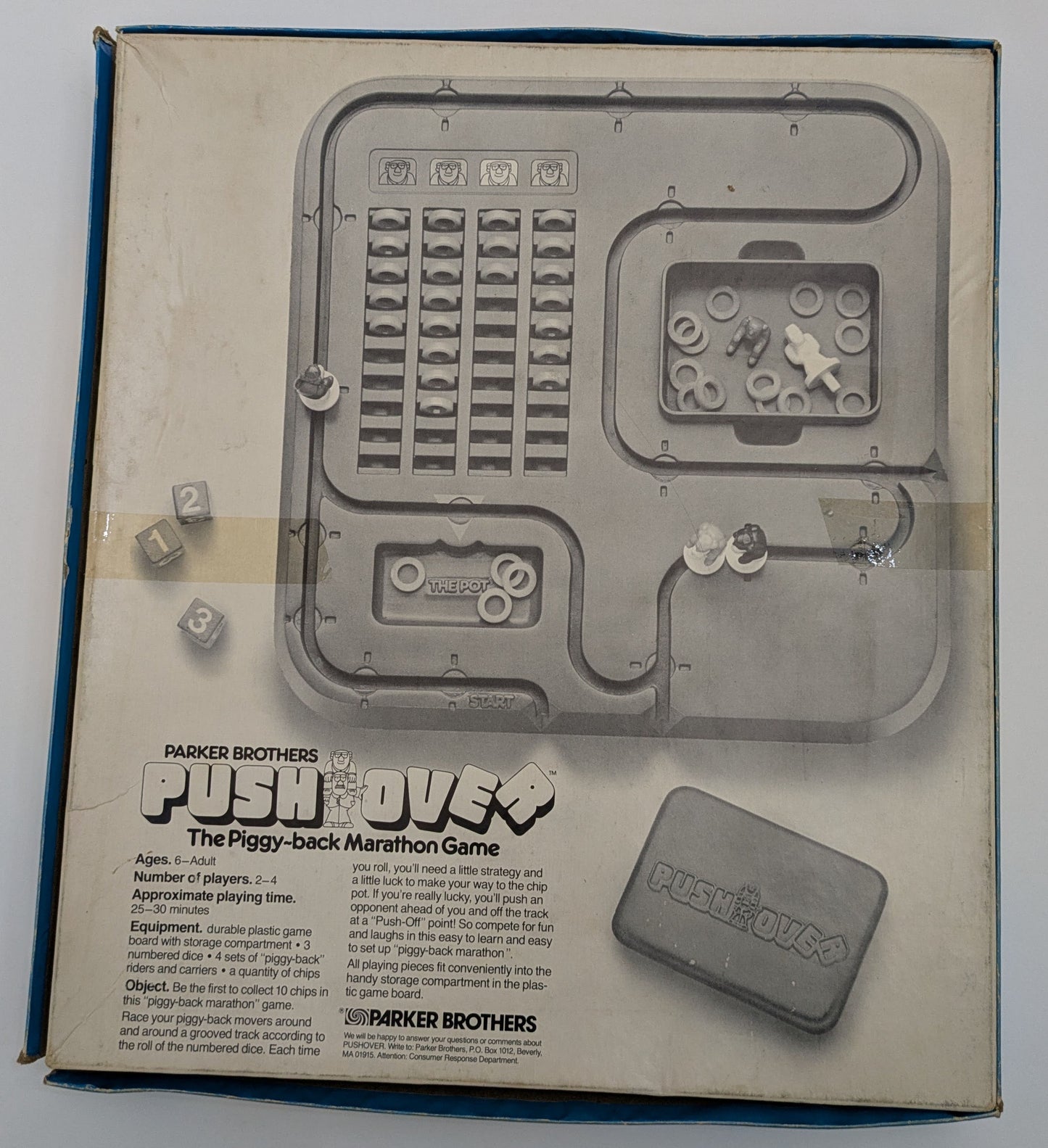 Push Over (1981) by Parker Brothers – The game where every roll is a risk