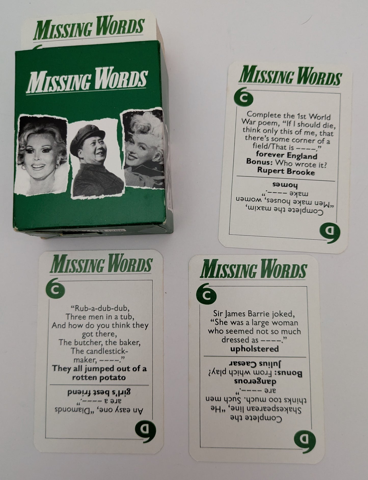 Quotations 1987 A Retro Party Game for Lovers of Language and Trivia