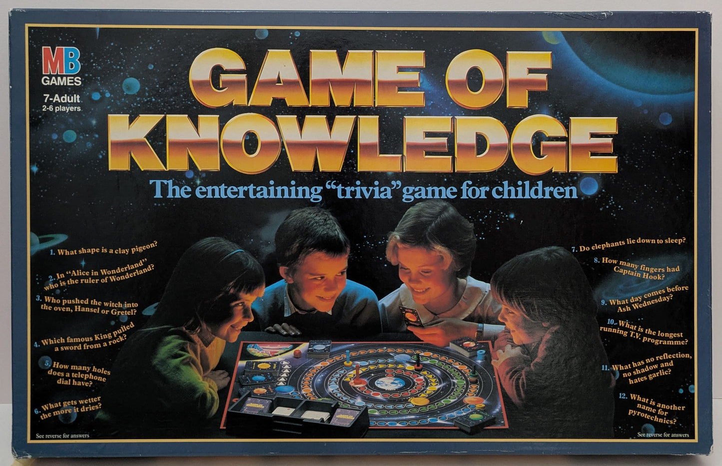 Race Through Space Collecting Planet Rings in Game of Knowledge (1984)